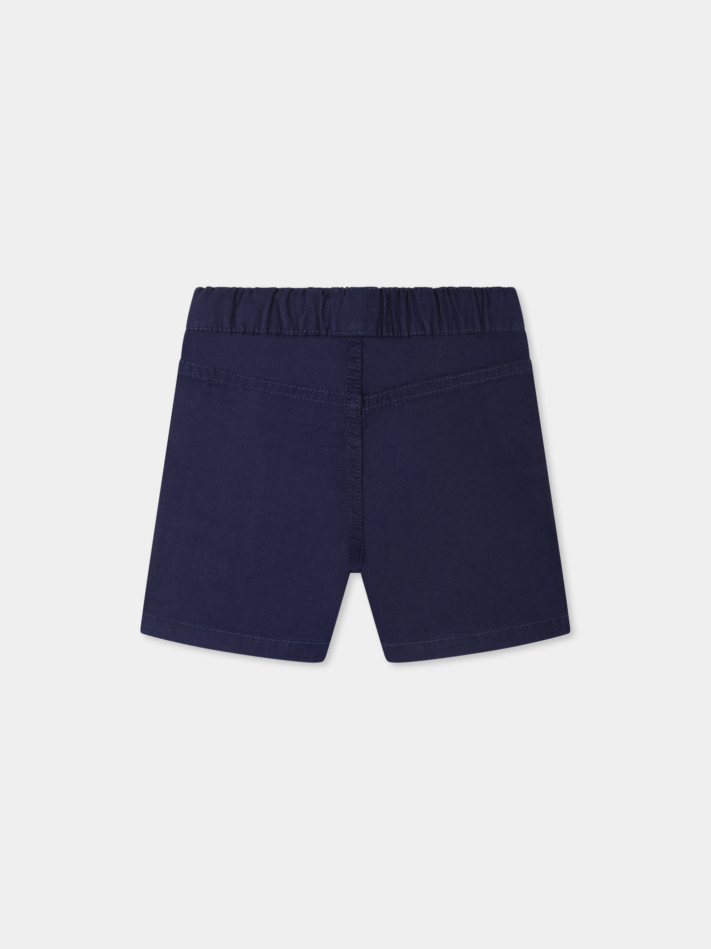 Shorts blu per neonato con logo,Timberland,T60495 84N