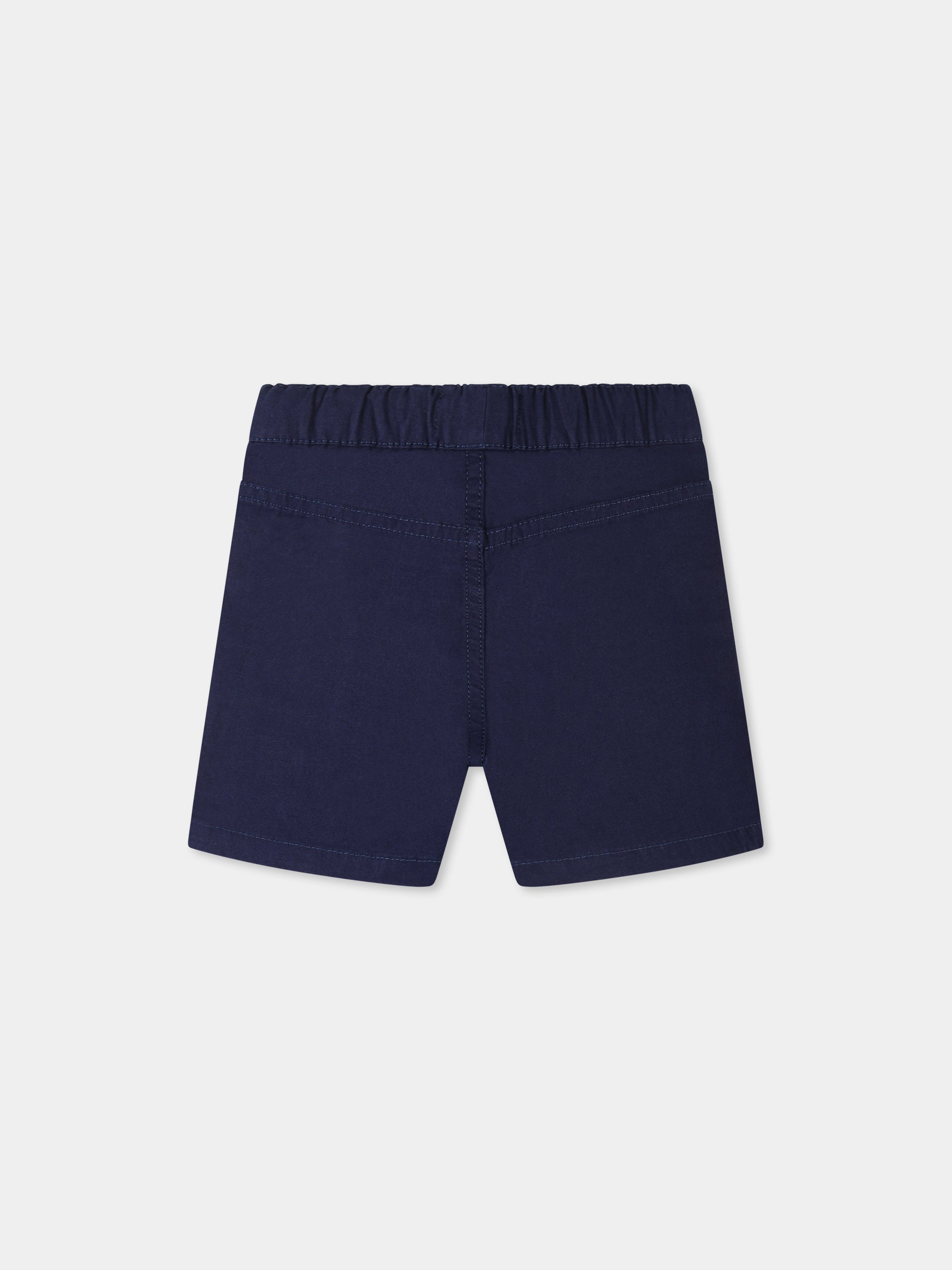 Shorts blu per neonato con logo,Timberland,T60495 84N