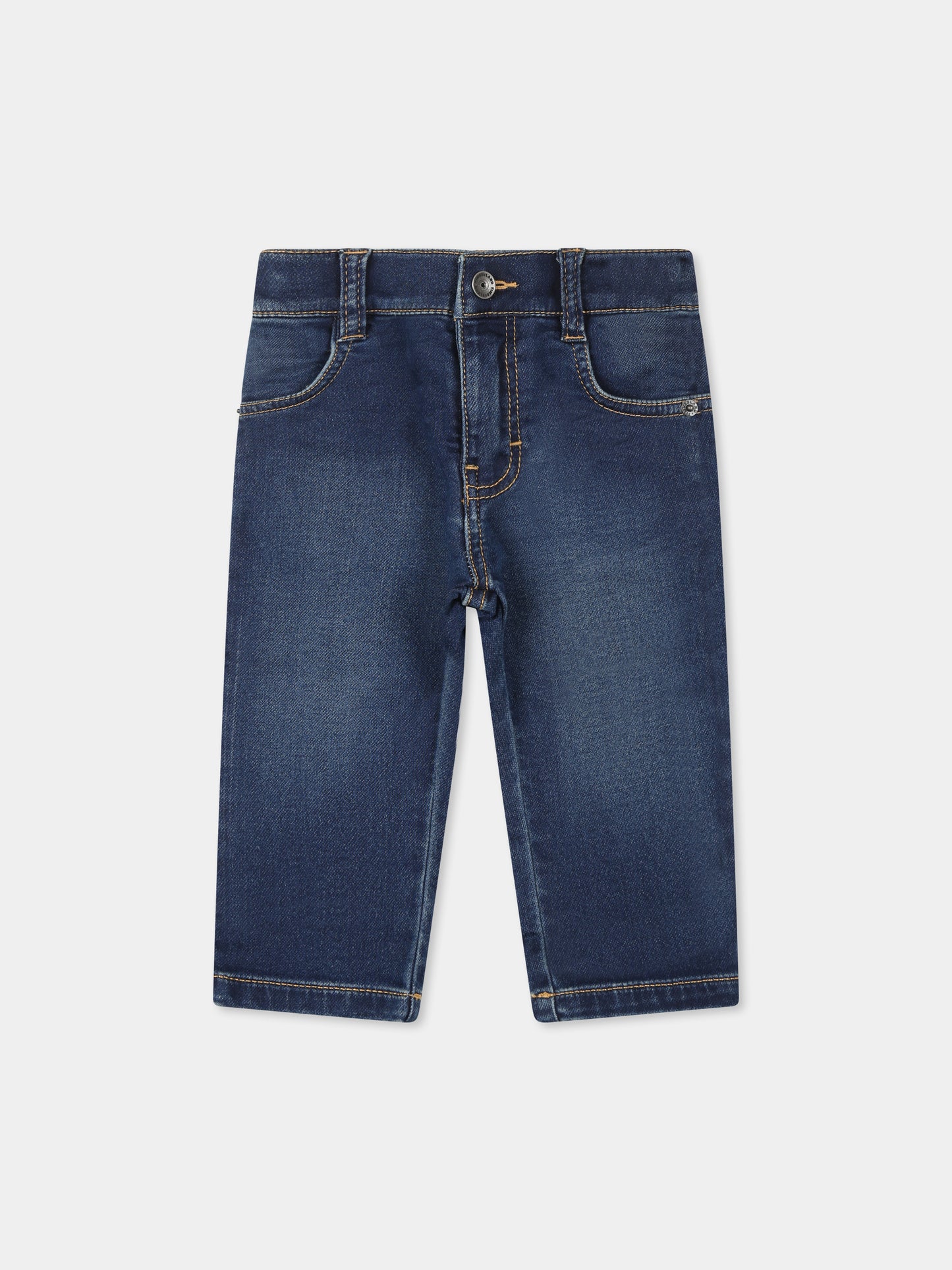 Jeans denim per neonato con logo,Timberland,T60500 Z25