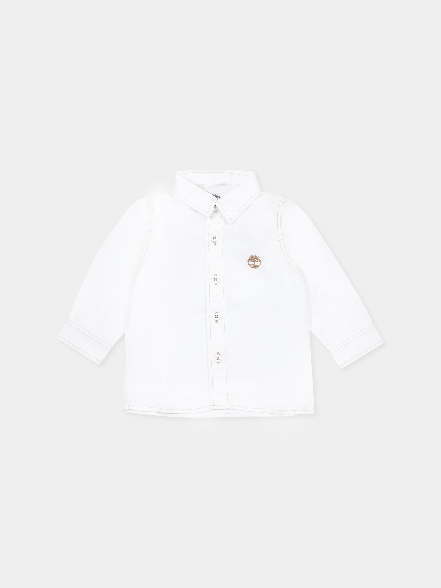 Camicia bianca per neonato con albero