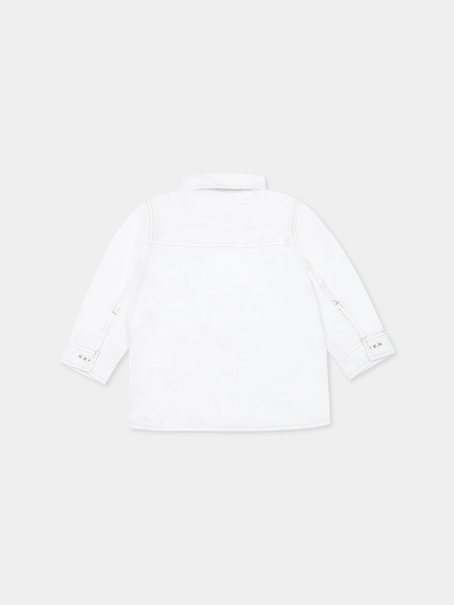 Camicia bianca per neonato con albero