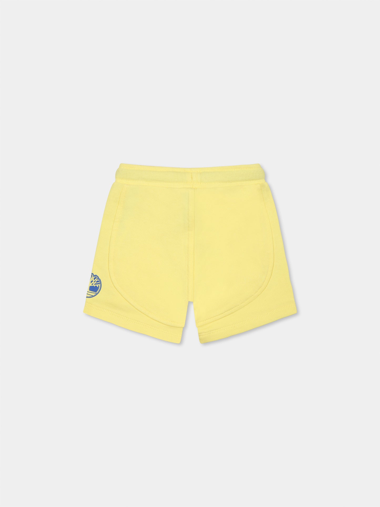 Shorts gialli per neonato con albero