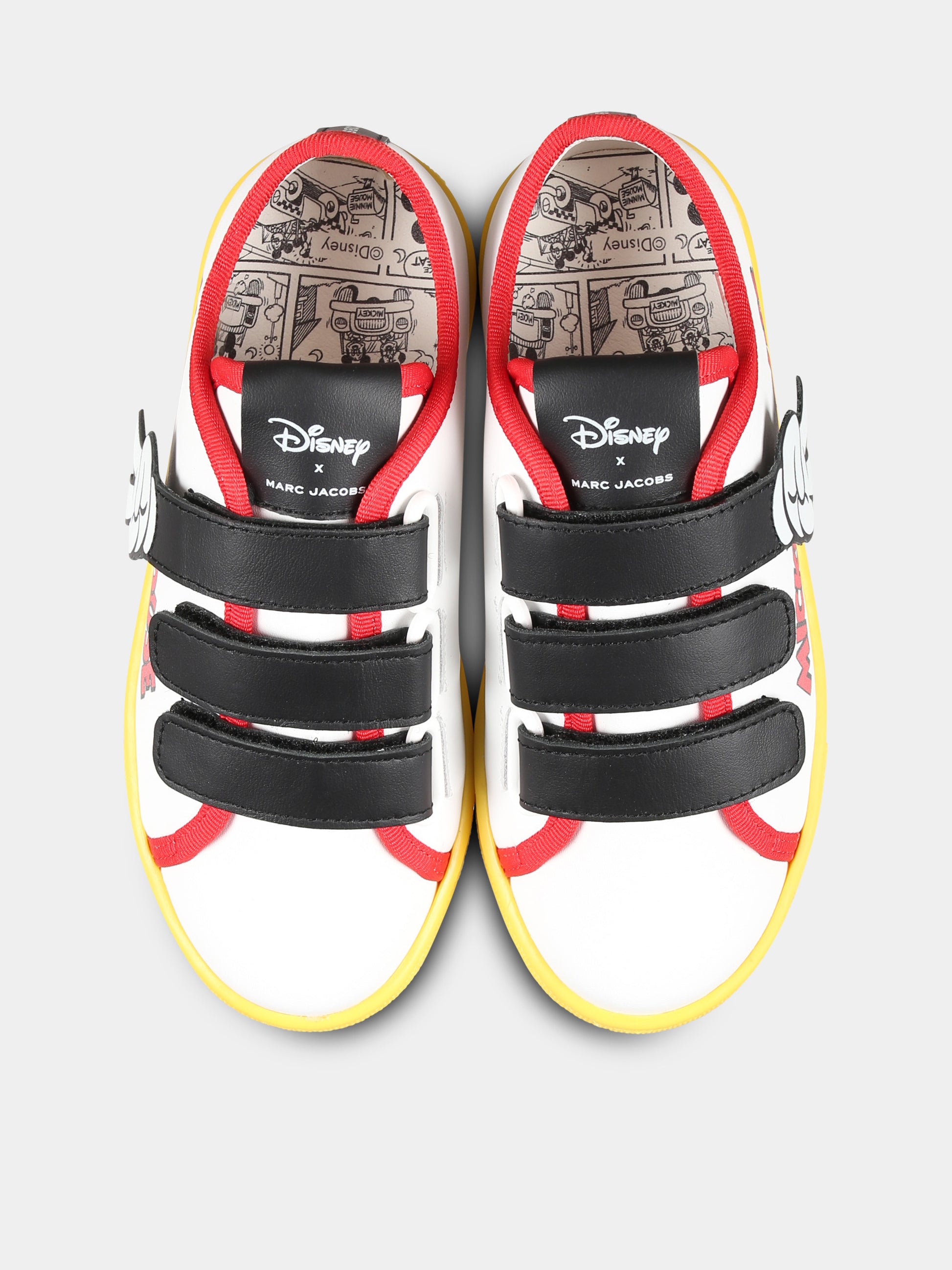 Sneakers bianche per bambini con scritta,Marc Jacobs,W60396 10P