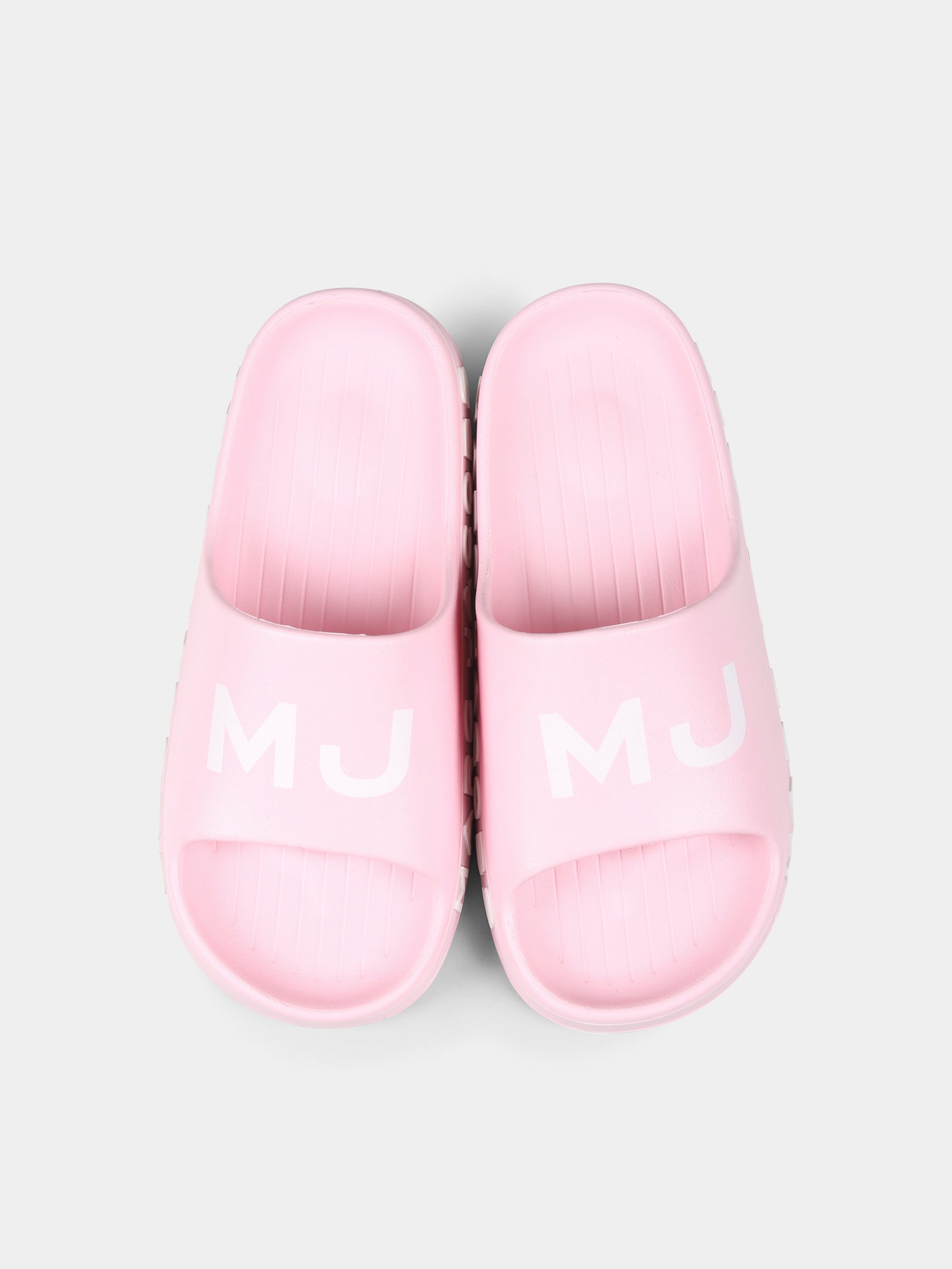 Ciabatte rosa per bambina con logo,Marc Jacobs,W60529 475