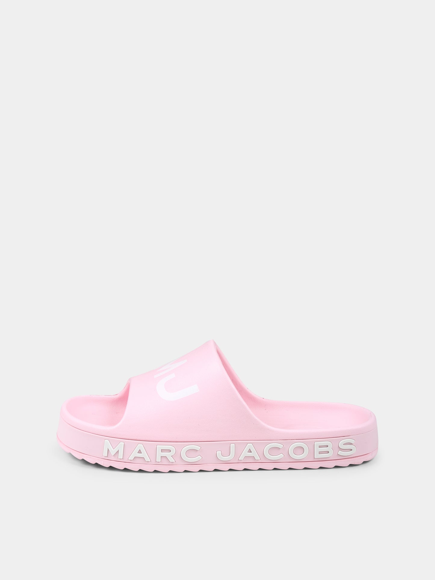 Ciabatte rosa per bambina con logo,Marc Jacobs,W60529 475