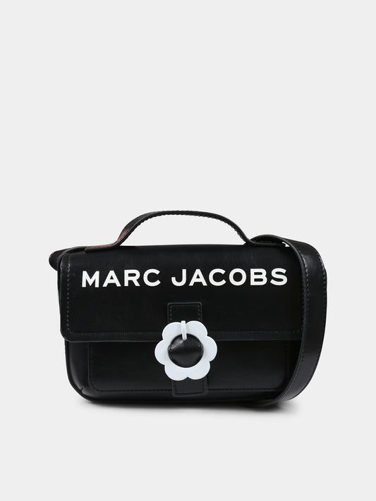 Borsa nera per bambina con logo,Marc Jacobs,W60562 09B
