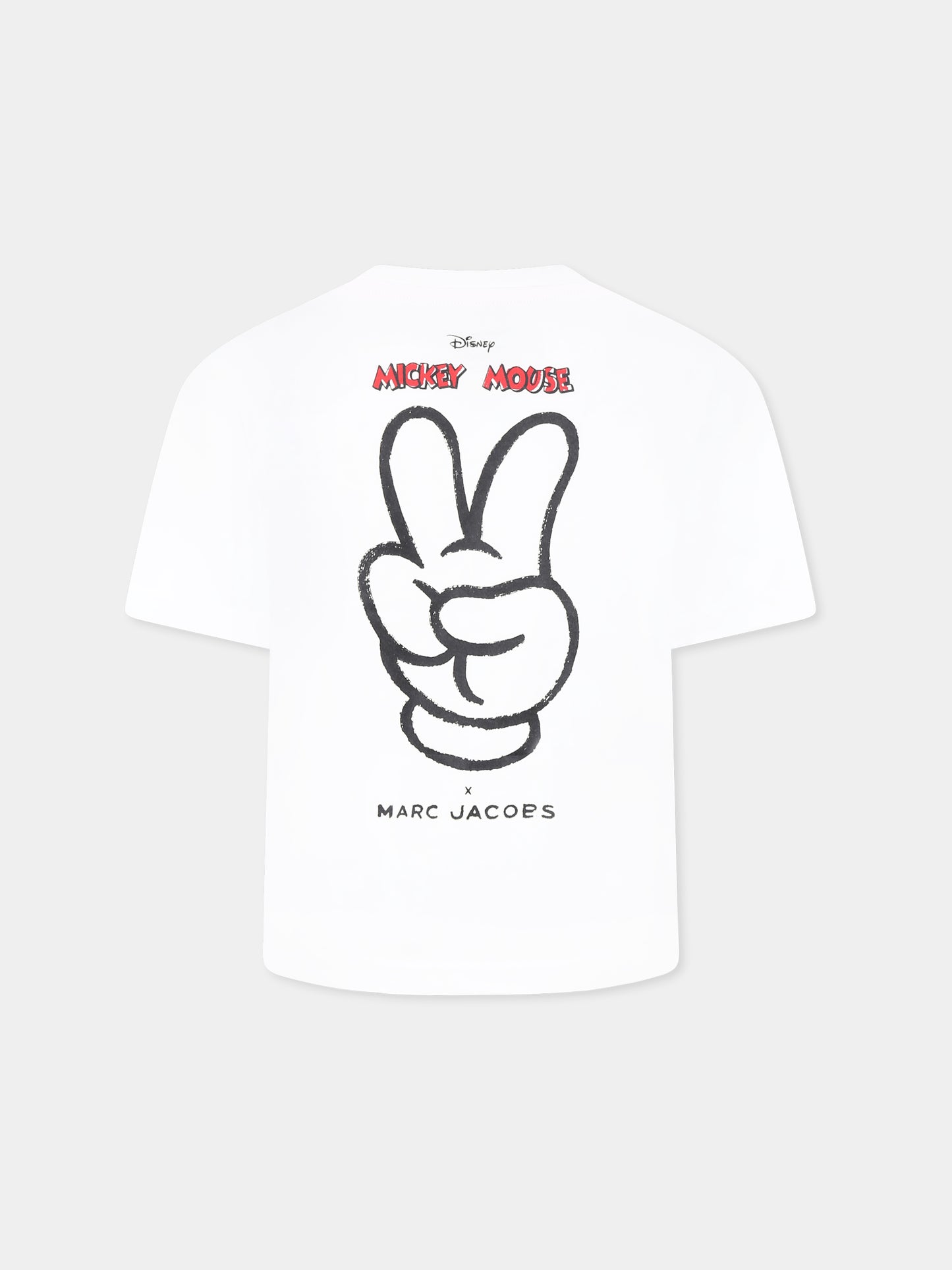 T-shirt bianca per bambino con Topolino
