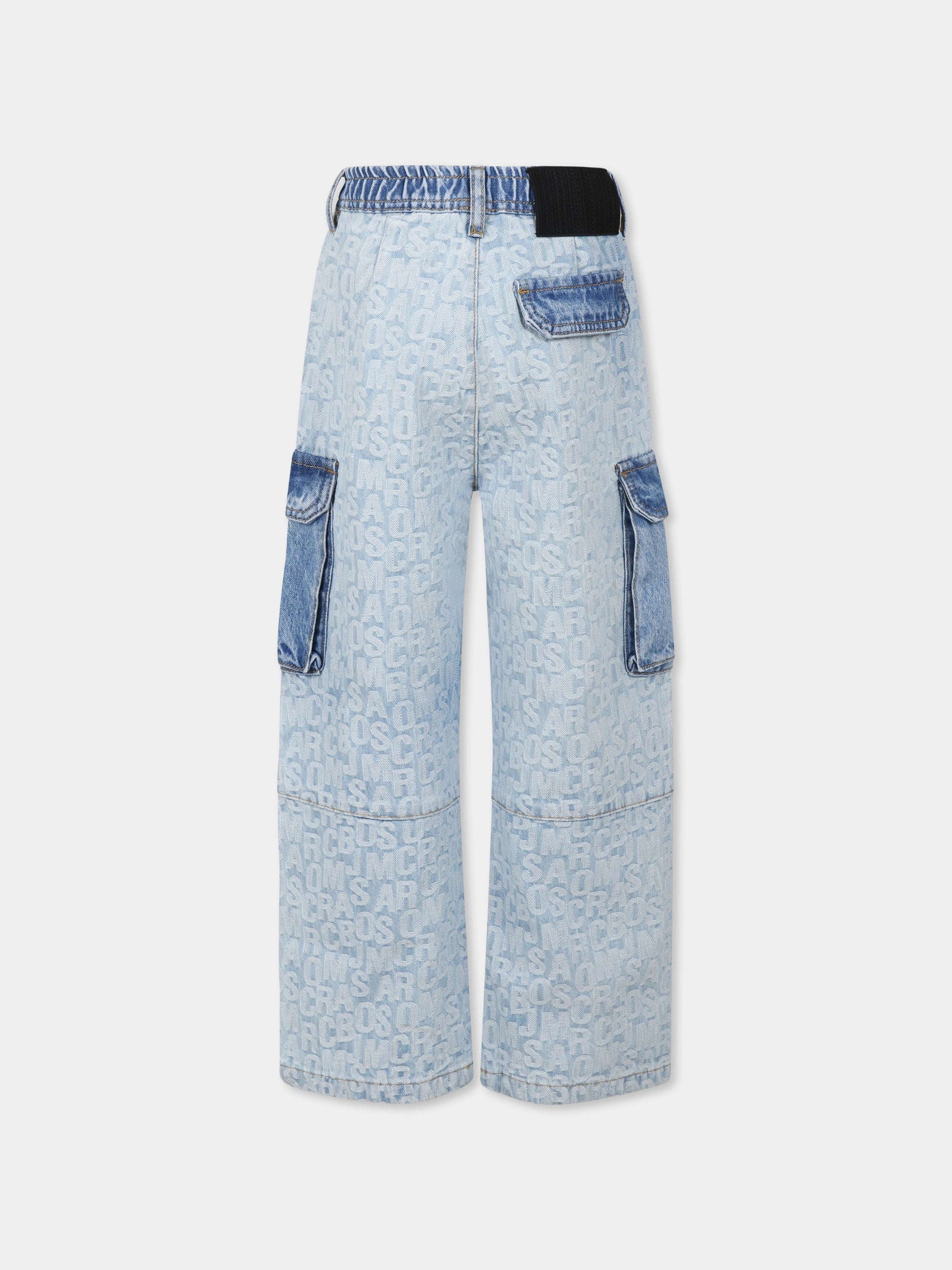 Jeans denim per bambino con logo,Marc Jacobs,W60538 Z10