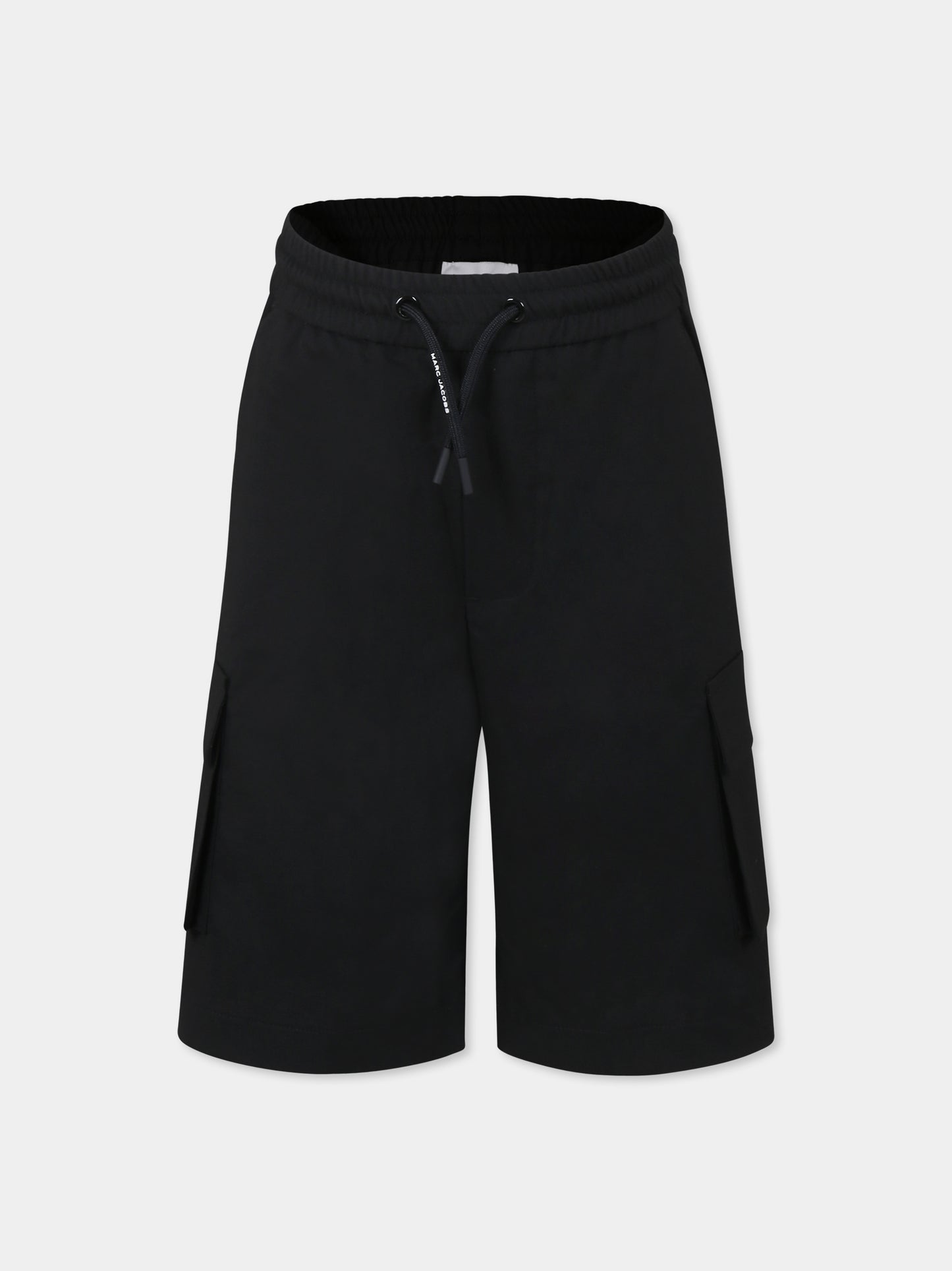 Shorts neri per bambino con logo,Marc Jacobs,W60493 09B