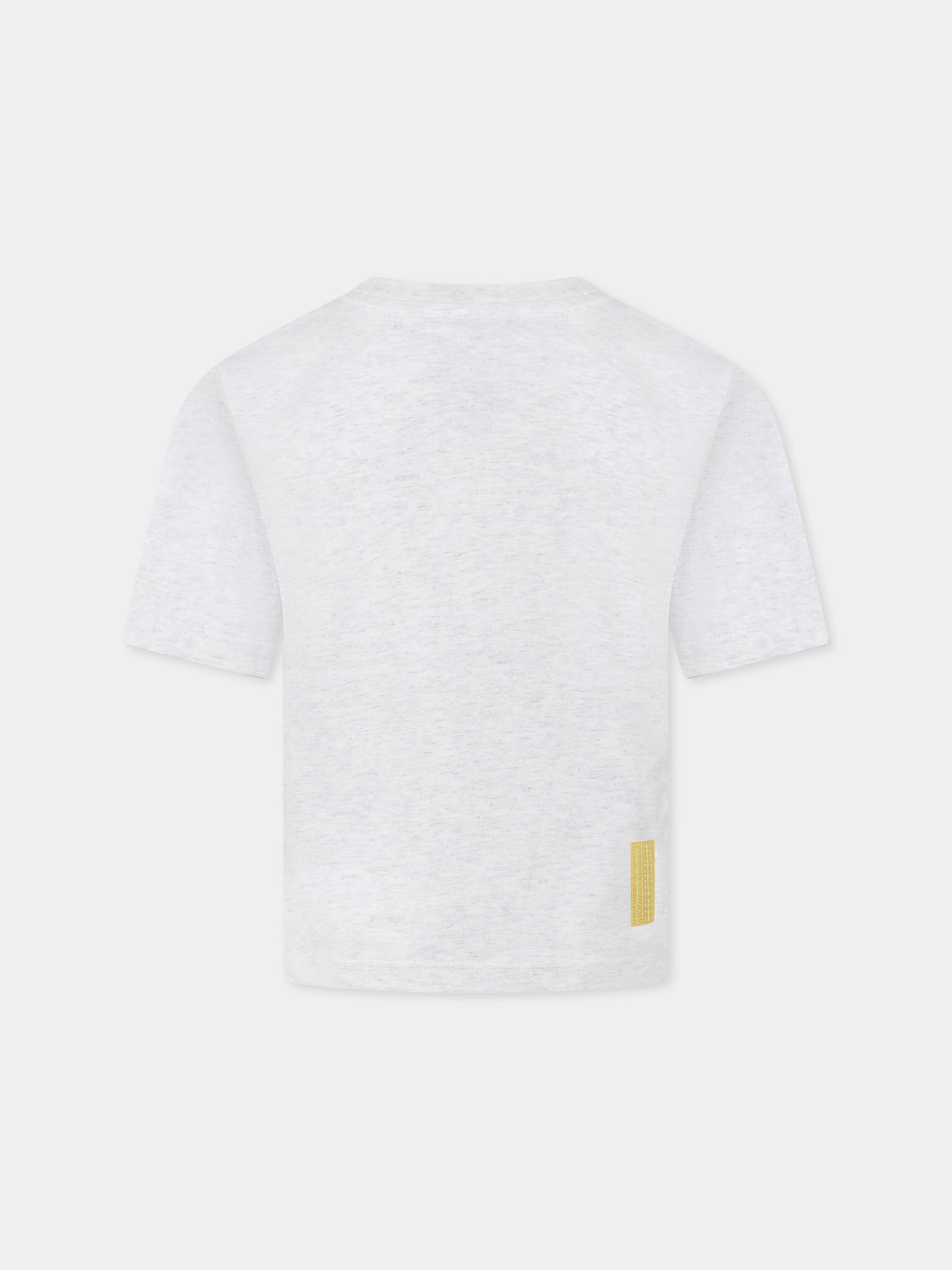 T-shirt grigia per bambino con logo