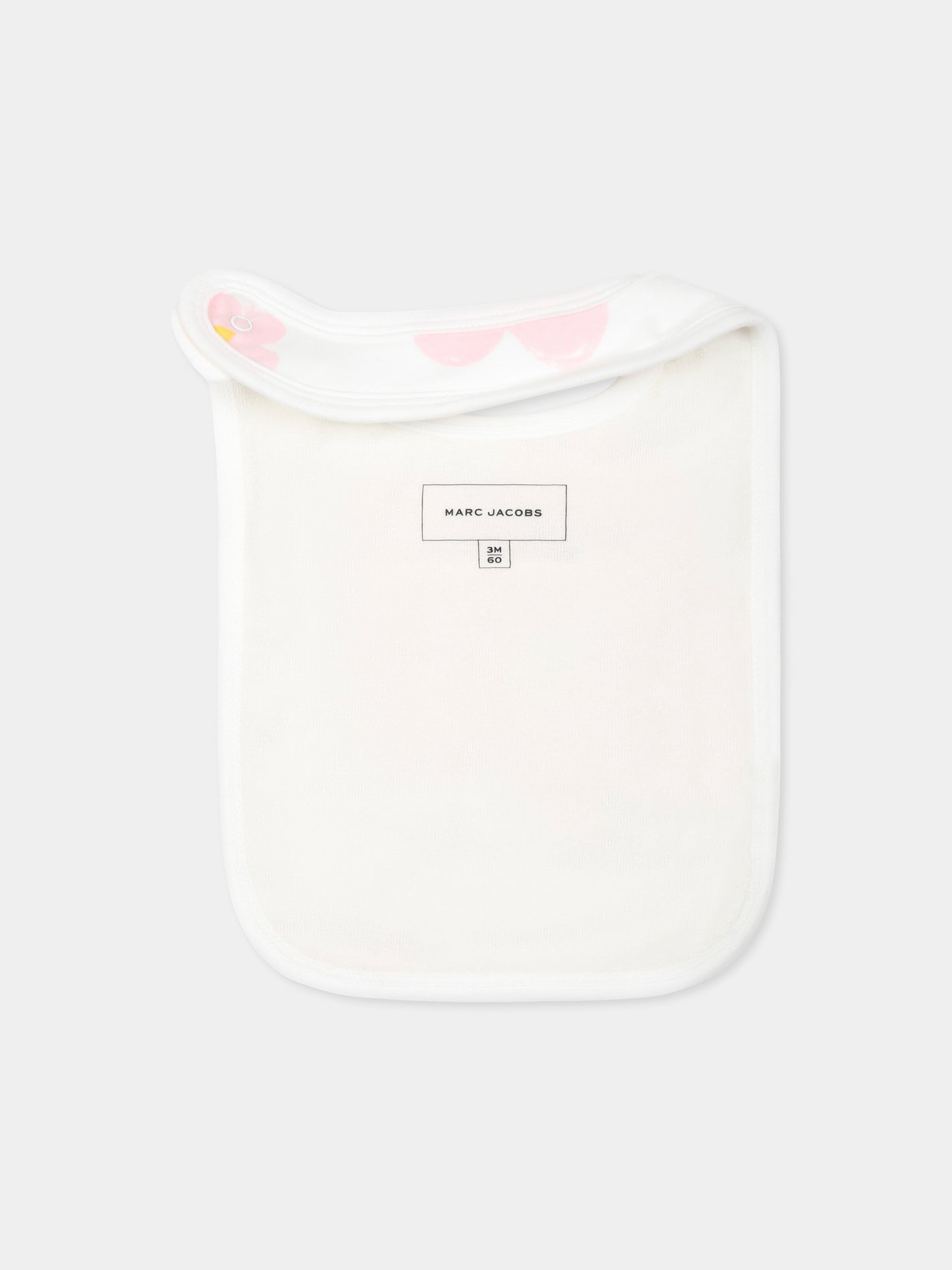 Set tutina bianco per neonata con fiori all over,Marc Jacobs,W60518 126