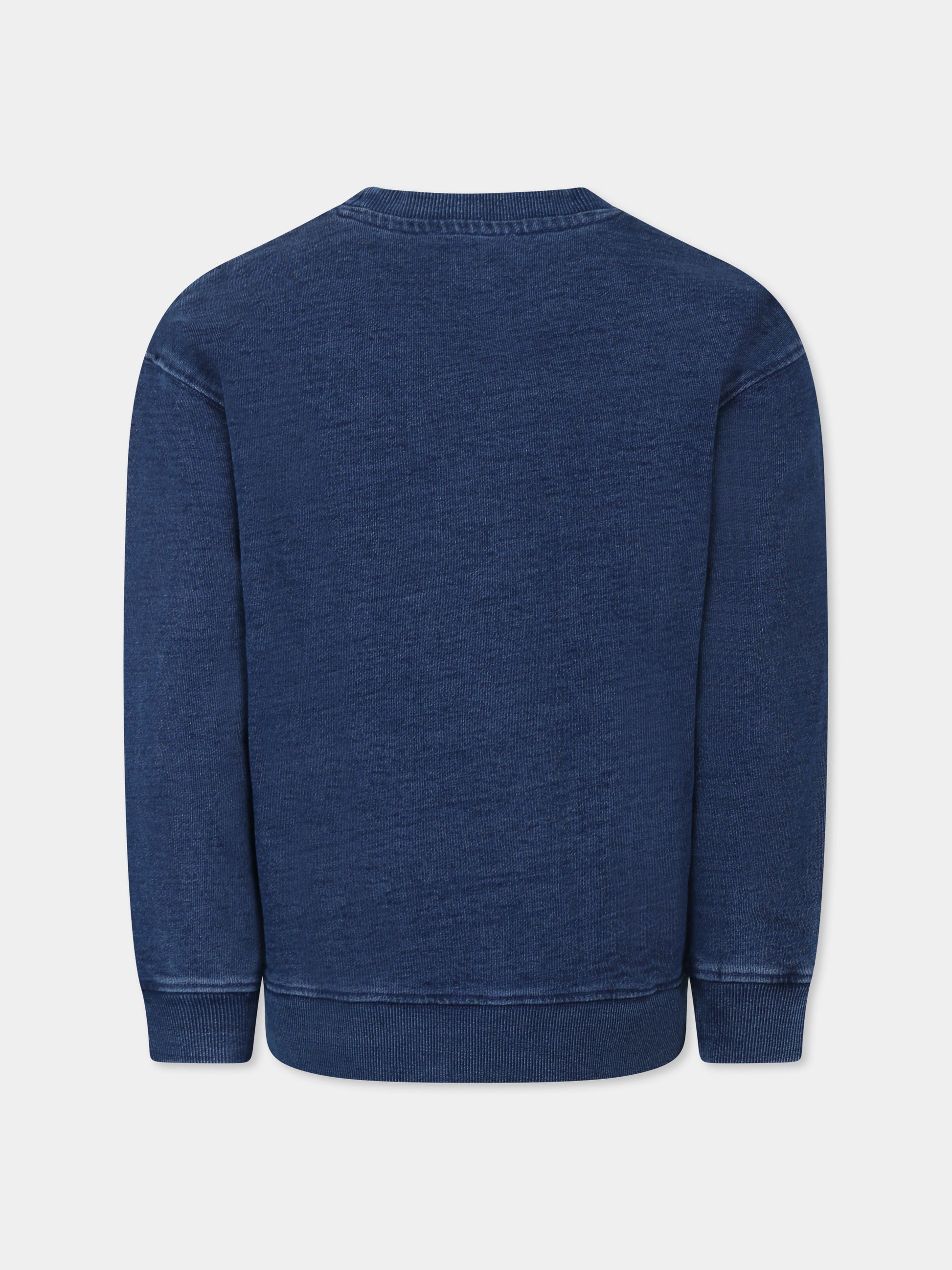 Felpa blu per bambino con logo,Marc Jacobs,W60432 Z10