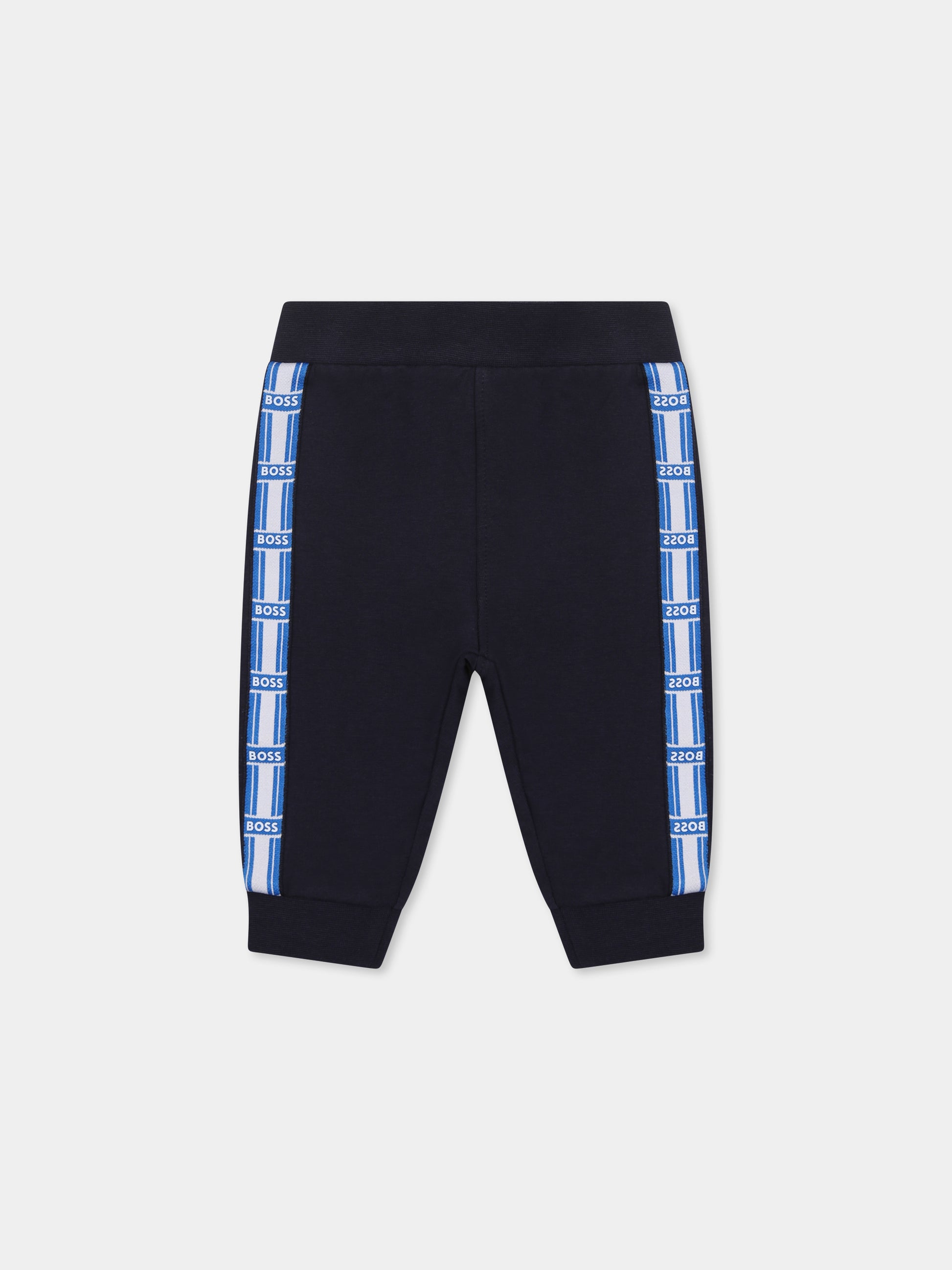 Completo blu per neonato con logo,Boss,J52209 849