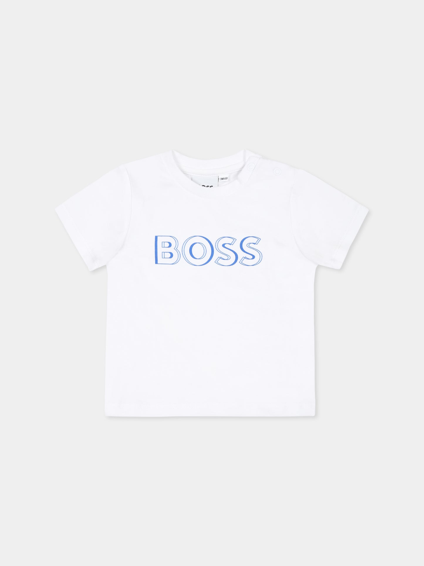 Completo blu per neonato con logo,Boss,J52209 849