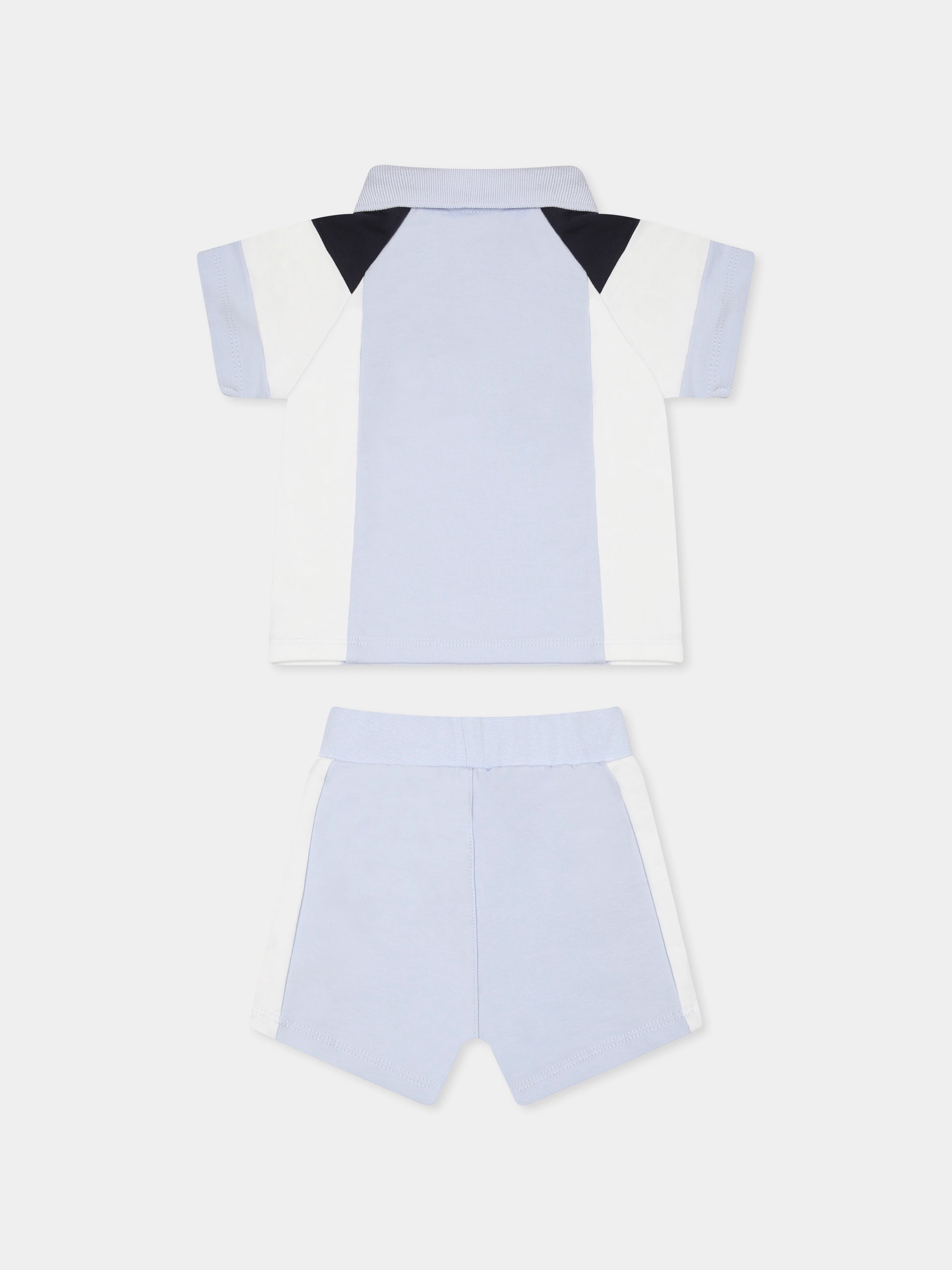 Completo celeste per neonato con logo,Boss,J52211 771