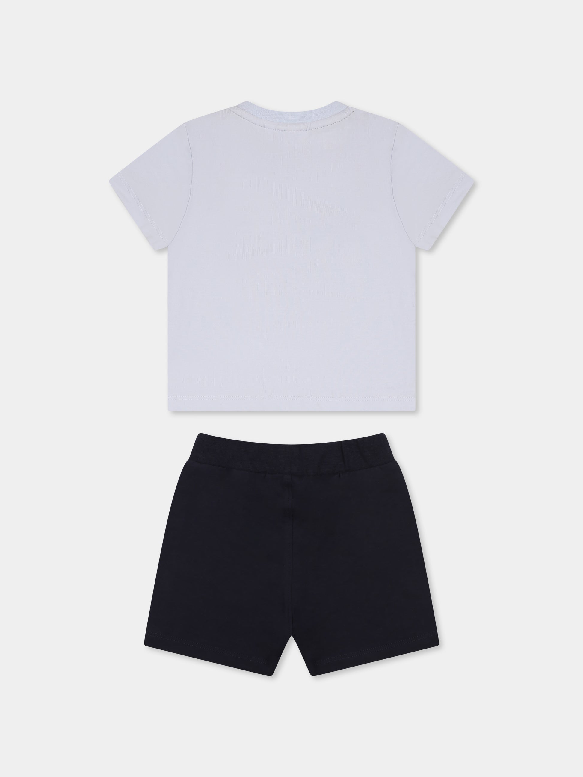 Completo multicolor per neonato con logo e panda,Boss,J52225 771