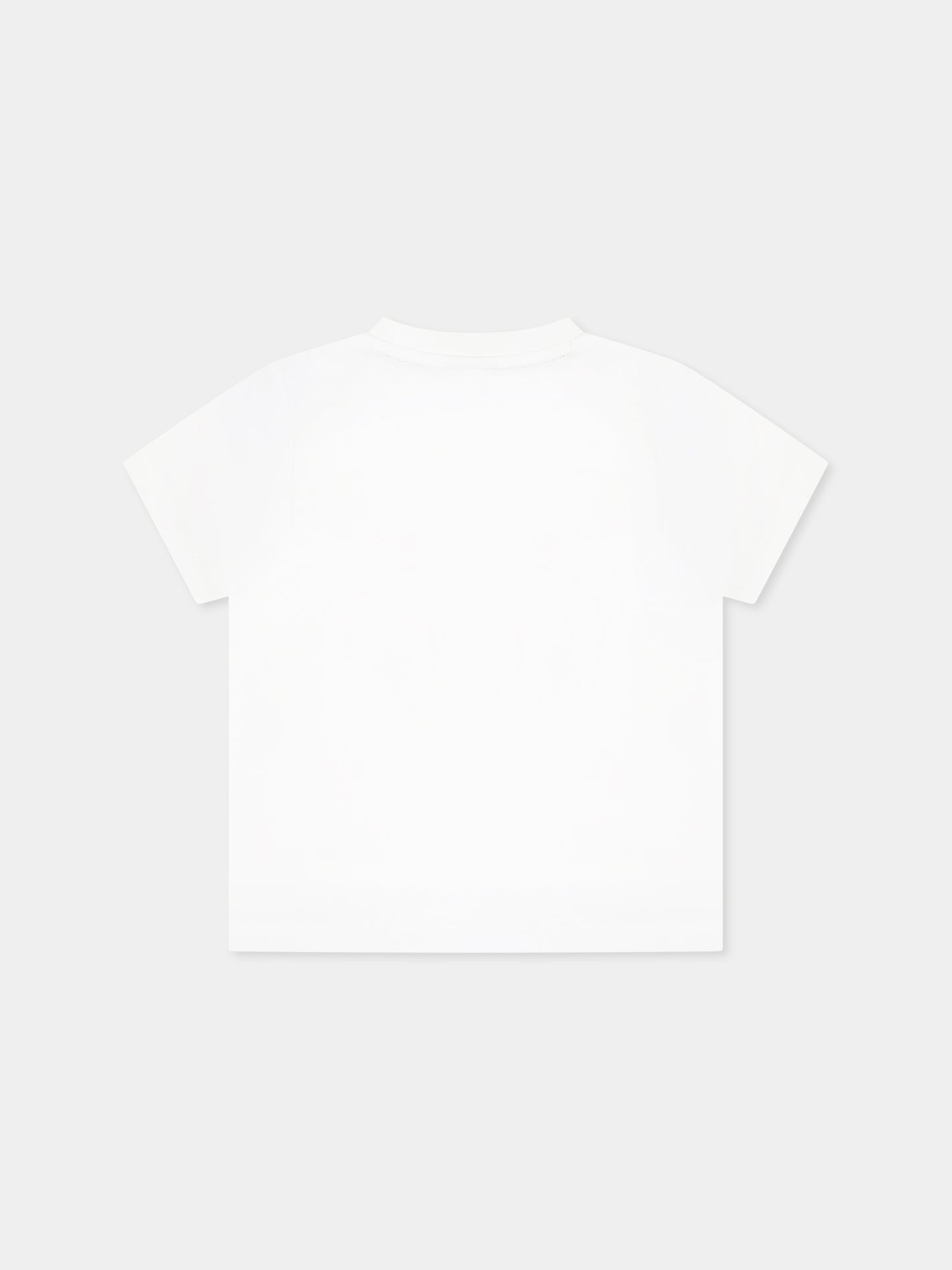 T-shirt bianca per neonato con logo,Boss,J52113 10P