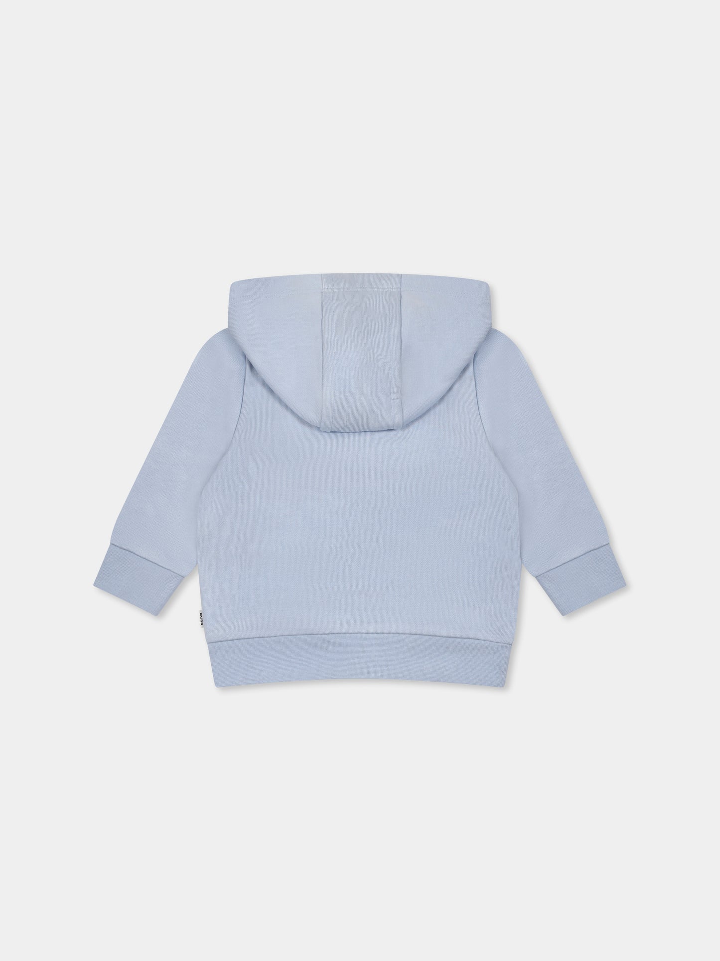 Felpa celeste per neonato con logo,Boss,J52095 887