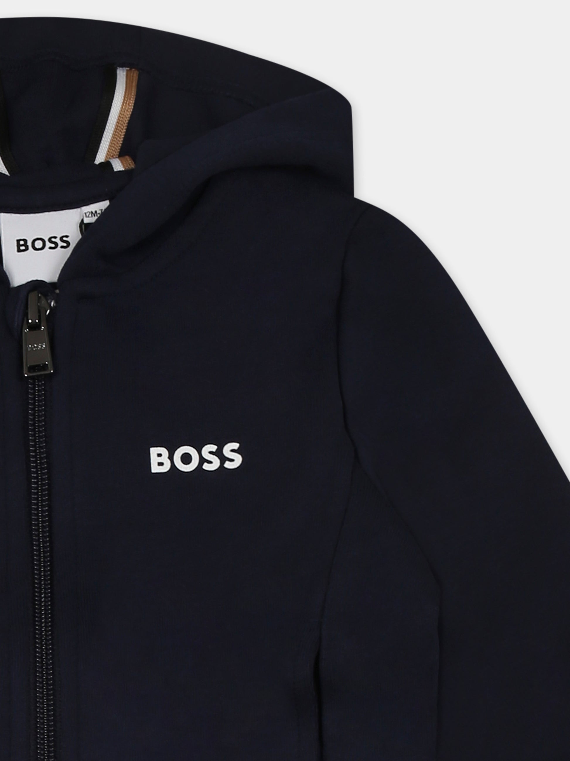 Completo blu per neonato con logo,Boss,J52126 849