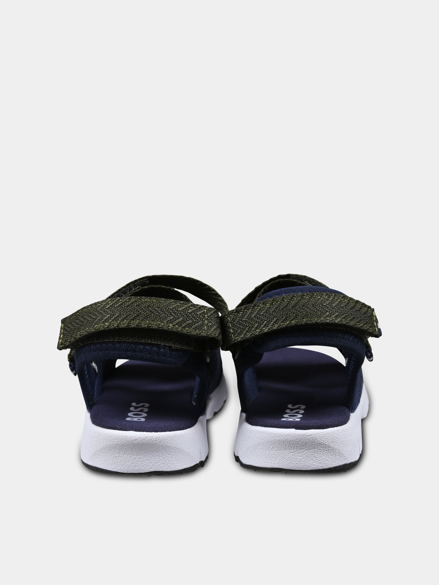 Sandali blu per bambino con logo,Boss,J52159 849