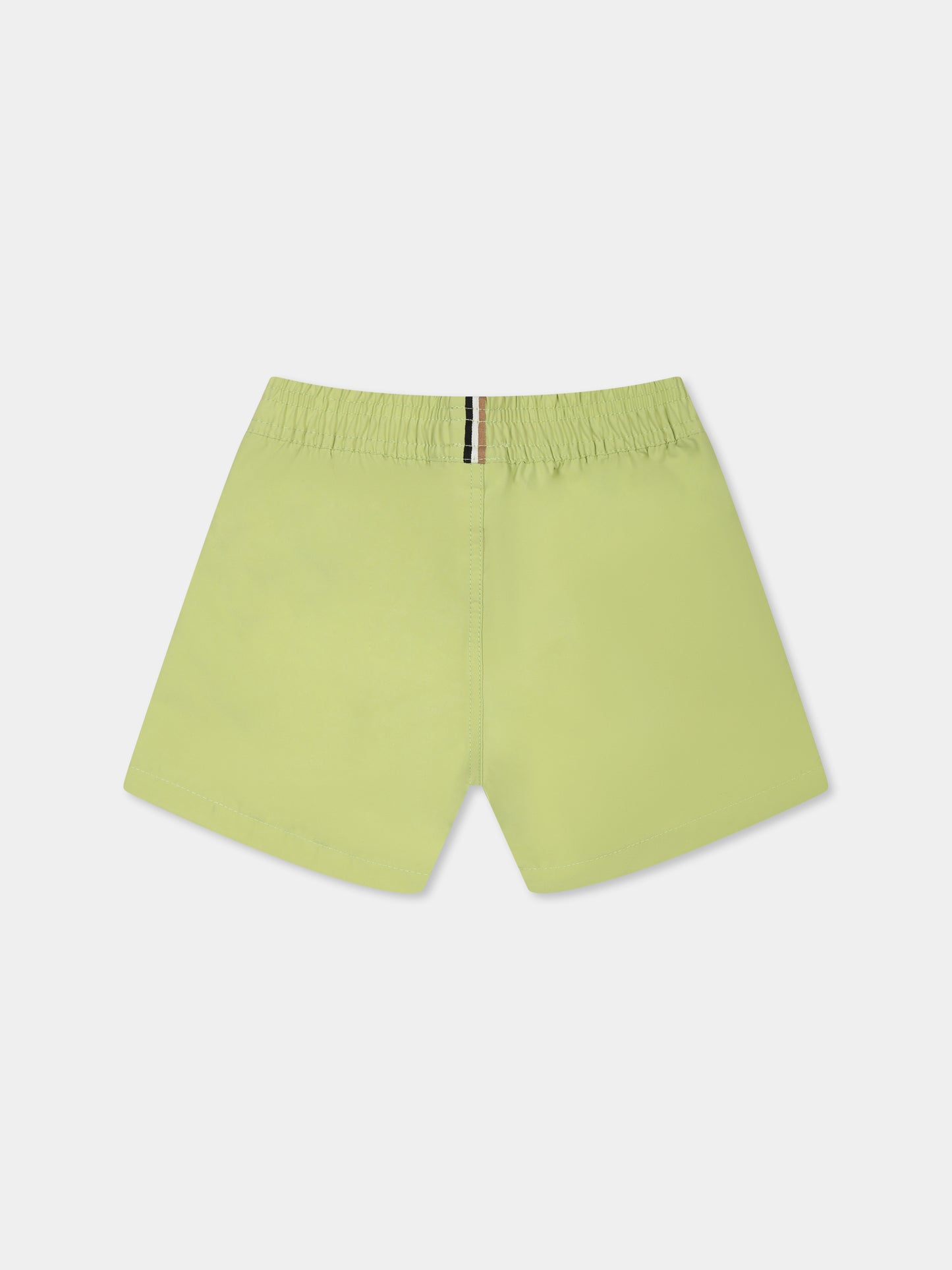 Boxer mare verde per neonato con logo