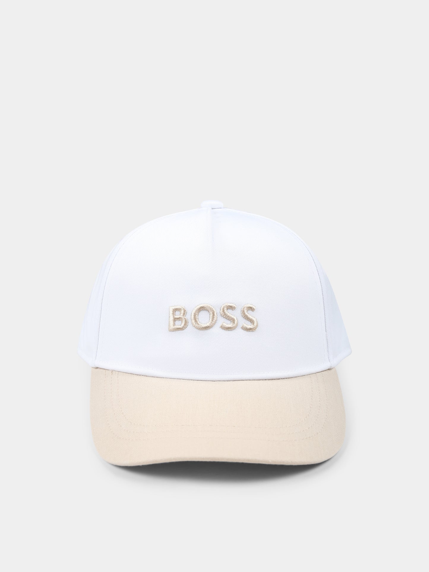 Cappello bianco per bambino con logo,Boss,J51691 10P