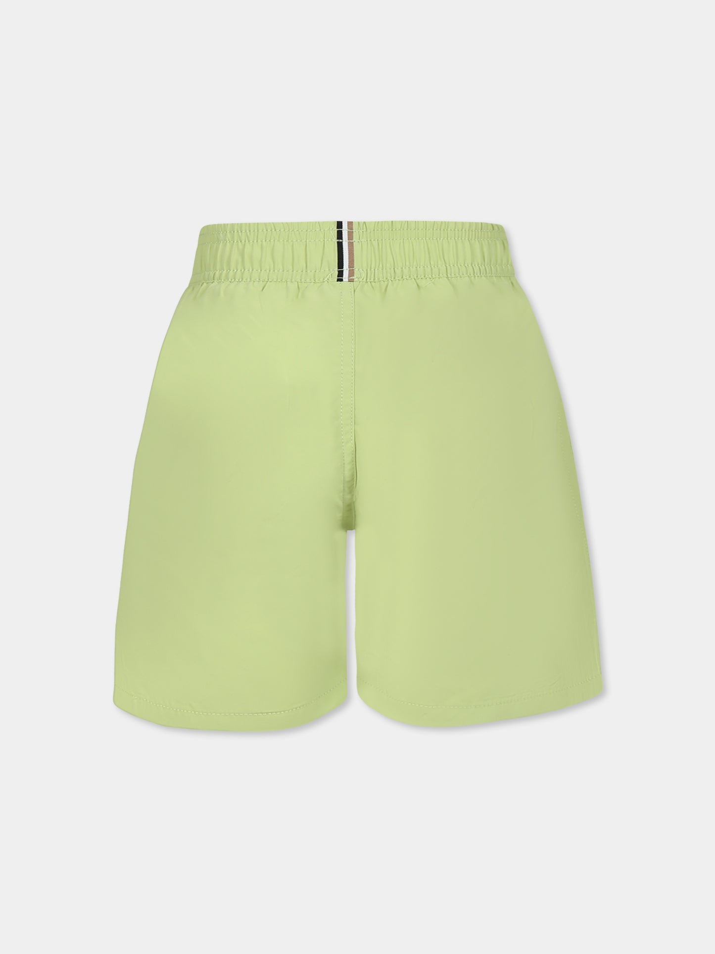 Boxer mare verde per bambino con logo