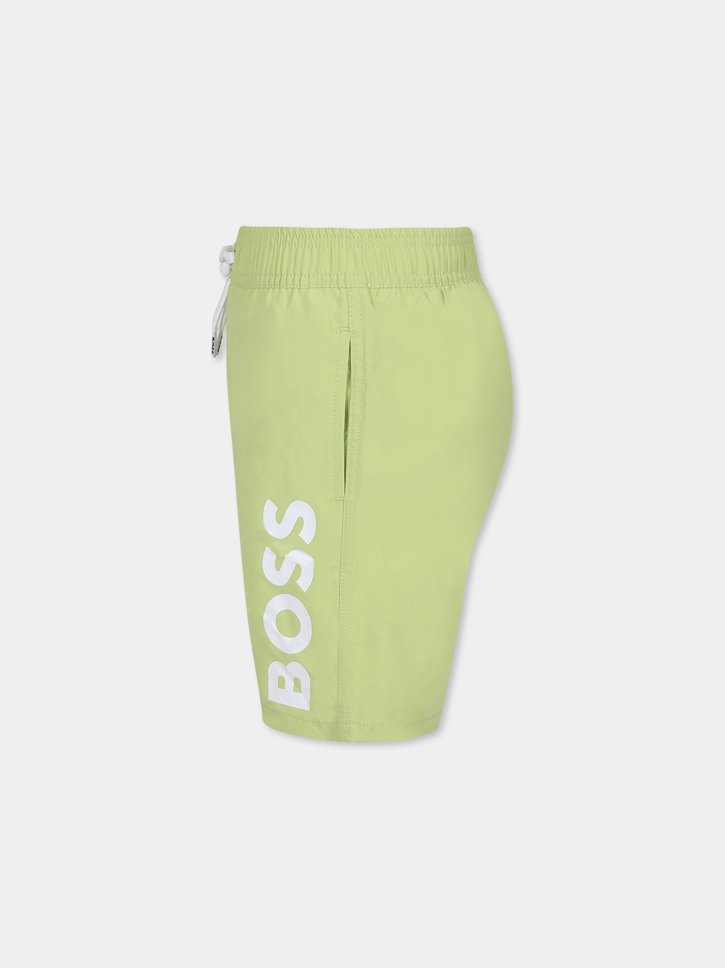 Boxer mare verde per bambino con logo