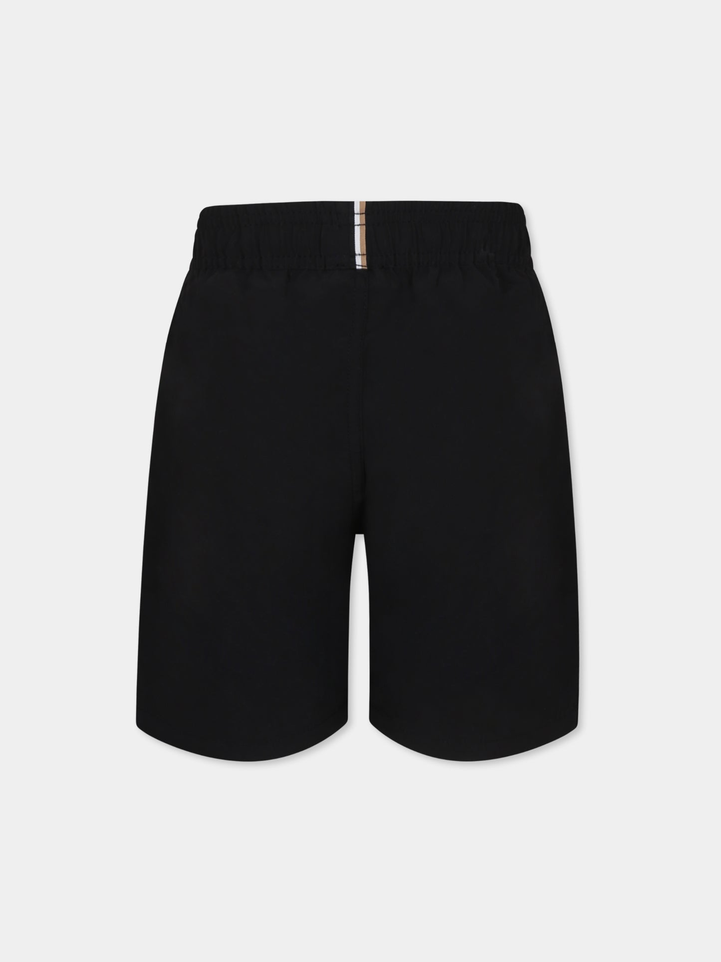 Boxer mare nero per bambino con logo,Boss,J51973 09B