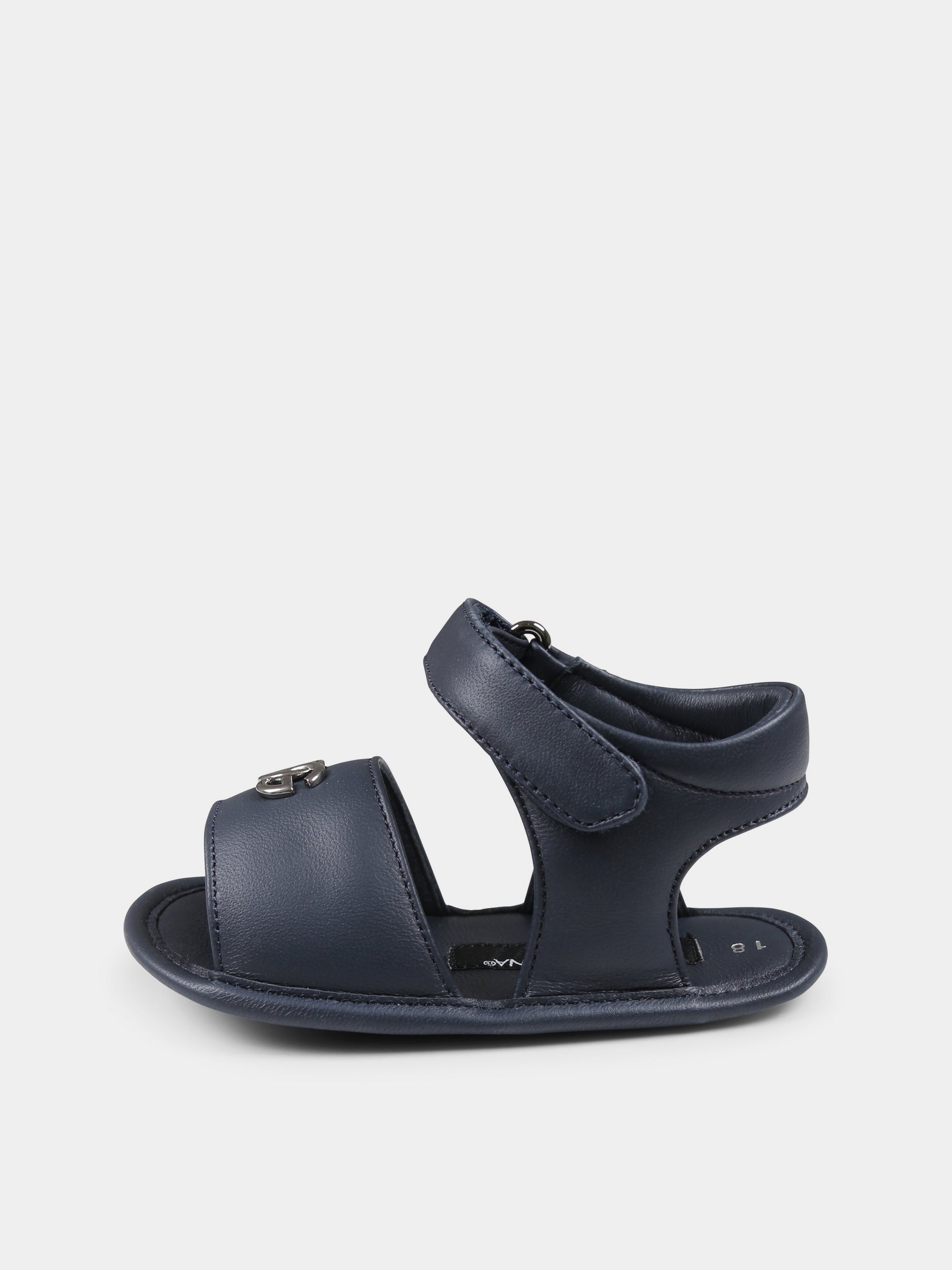 Sandali blu per neonati con logo,Dolce & Gabbana Kids,DK0157 AB793 80650