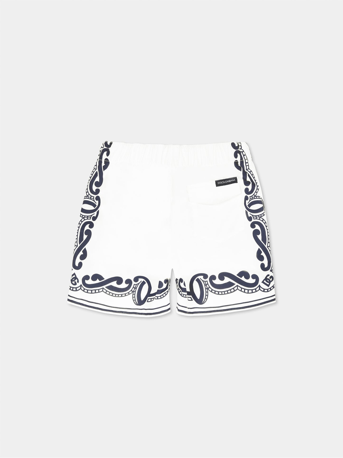 Boxer mare bianco per neonato con stampa bandana