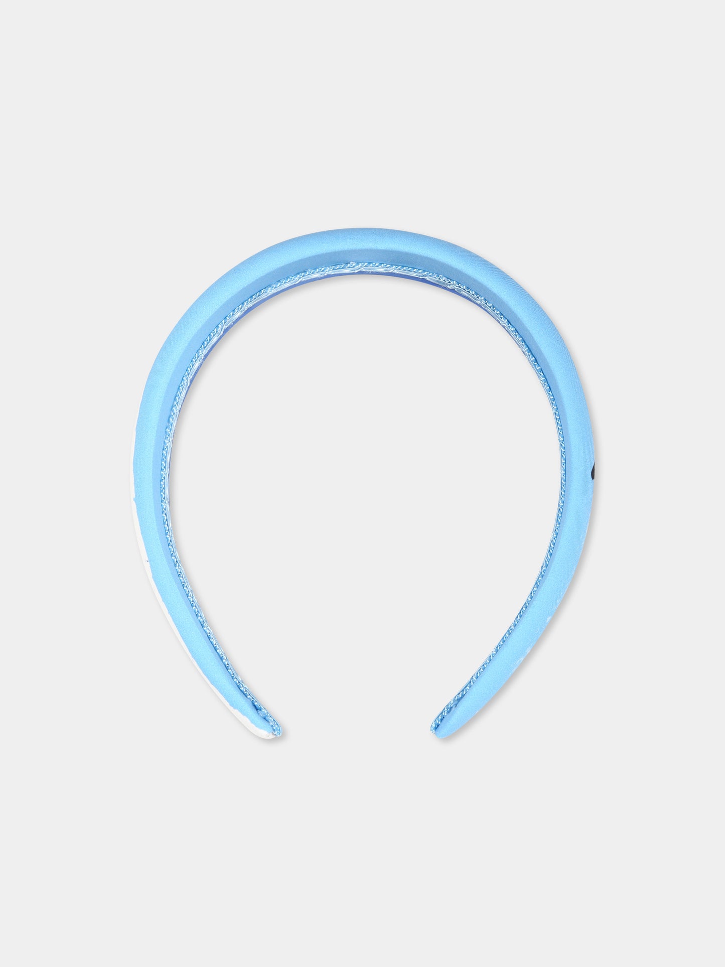 Cerchietto bianco per bambina con logo,Dolce & Gabbana Kids,LB3L54 FI5KS HB5KB