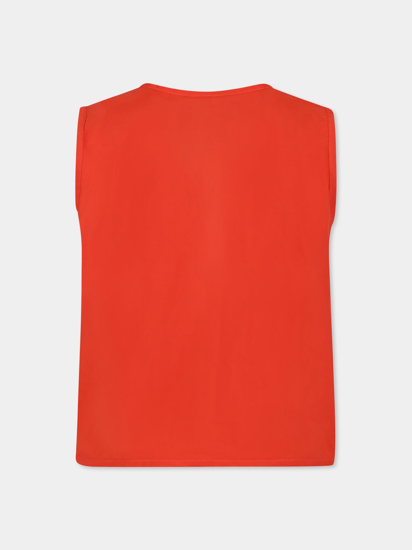 Gilet arancione per bambini con pesce palla