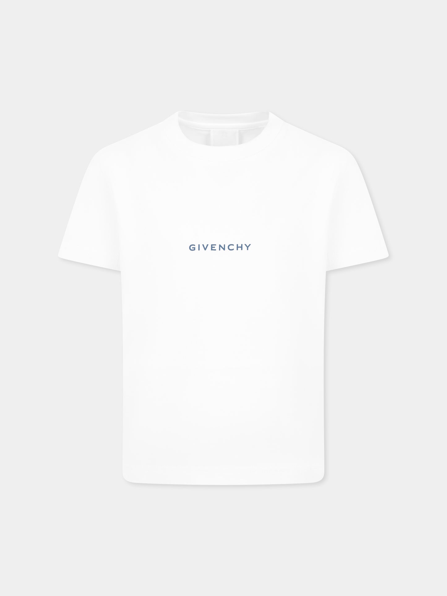 T-shirt bianca per bambino con logo
