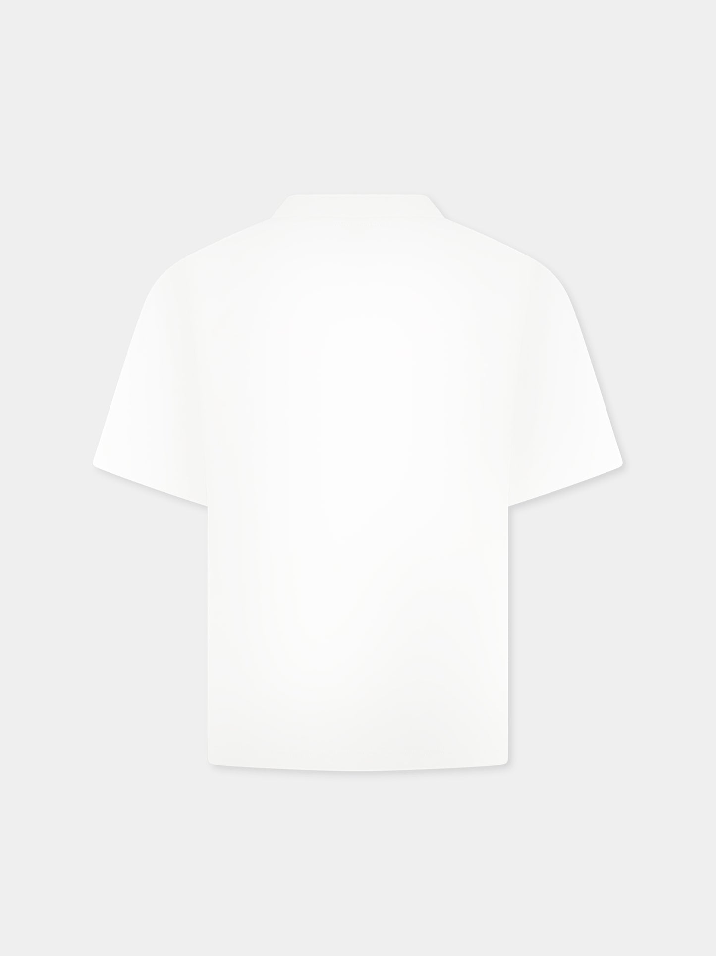 T-shirt avorio per bambino con logo e stemma