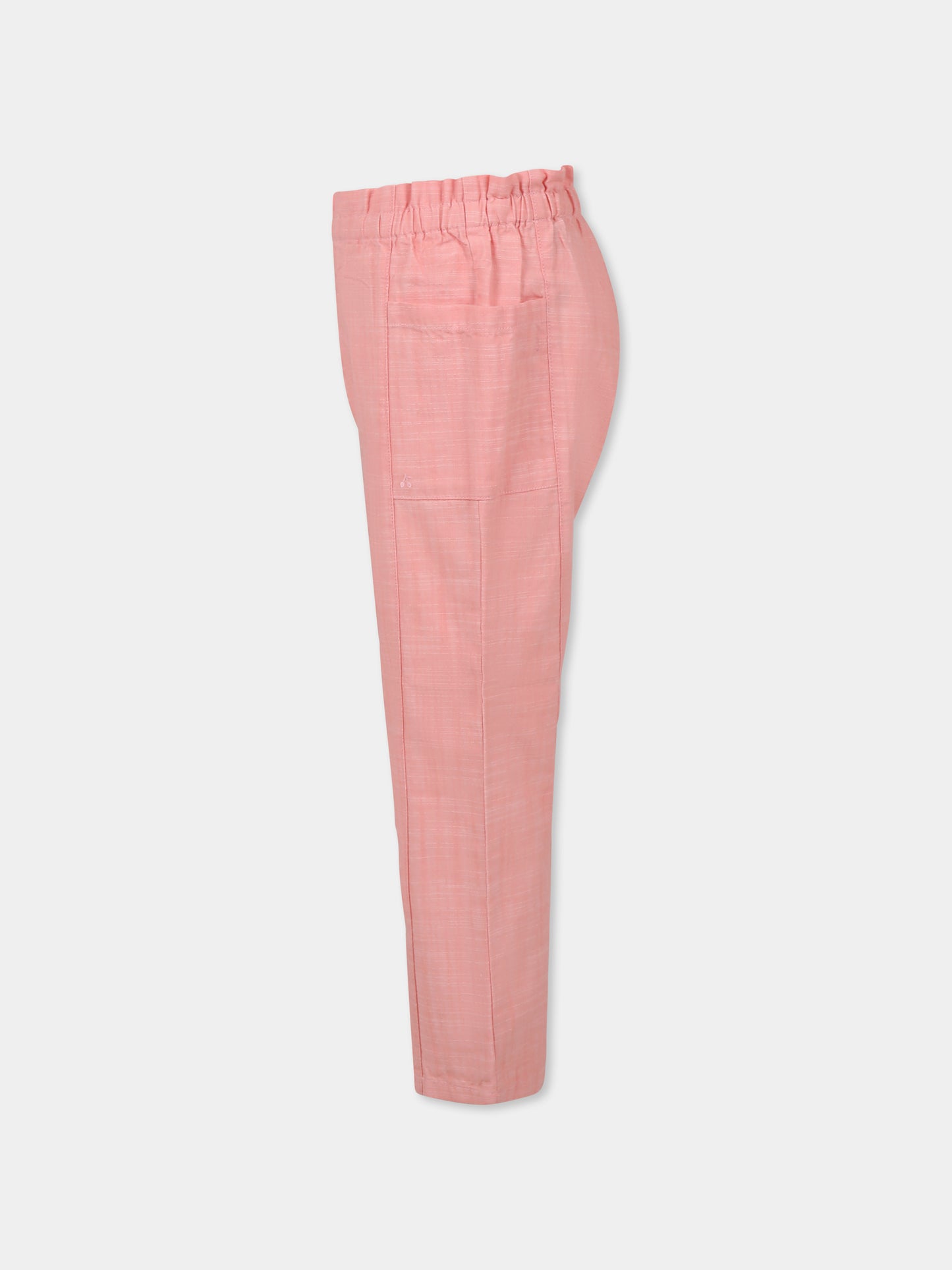 Pantaloni rosa per bambina con ciliegie,Bonpoint,S05GPAW00006 023C