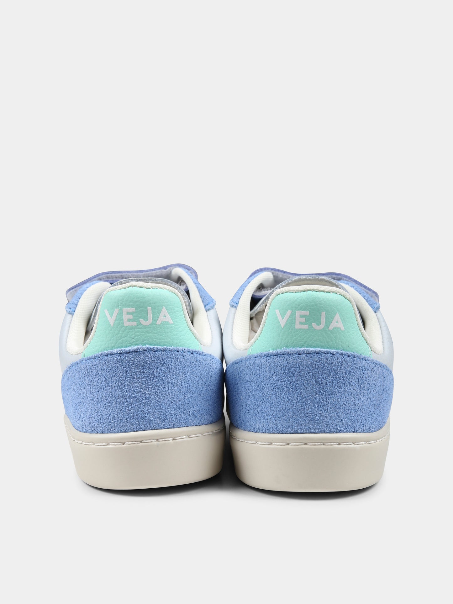 Sneakers celeste per bambino con logo,Veja,CV0520613C