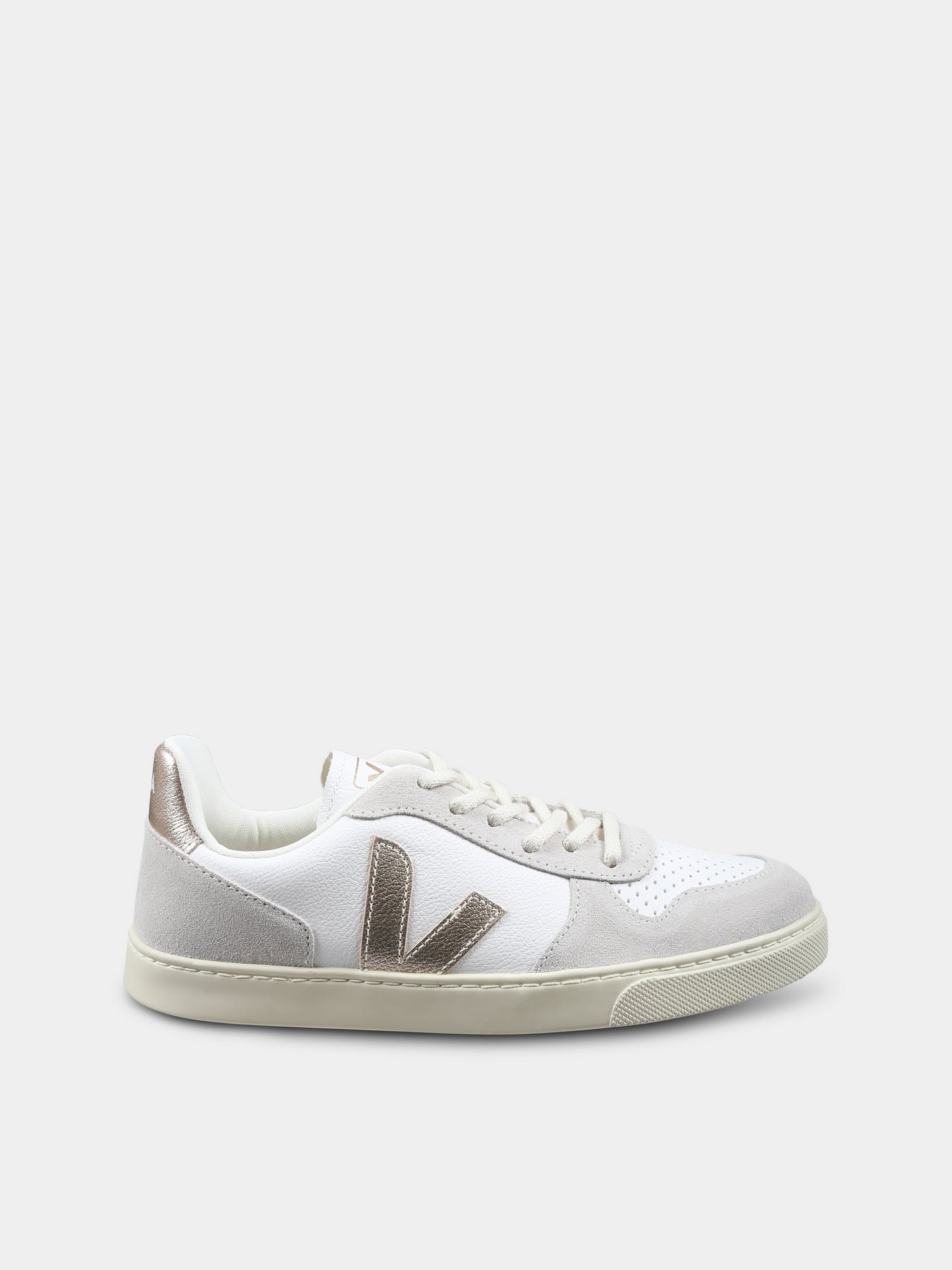 Sneakers bianche per bambina con logo
