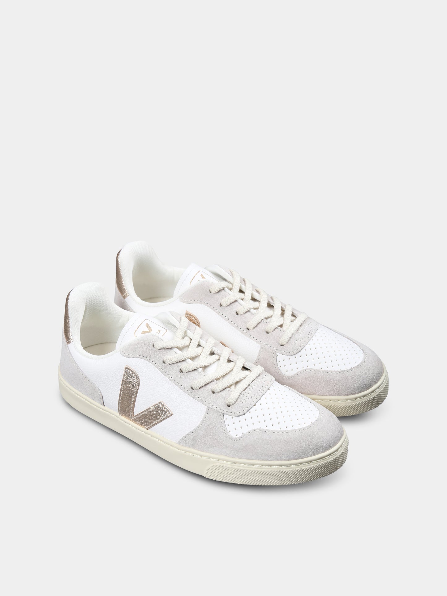 Sneakers bianche per bambina con logo
