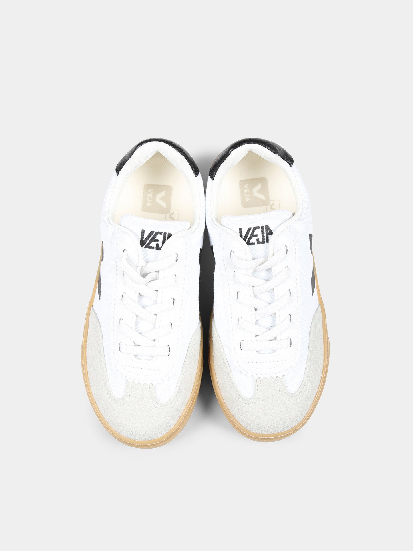 Sneakers bianche per bambini con logo,Veja,SY0120631C