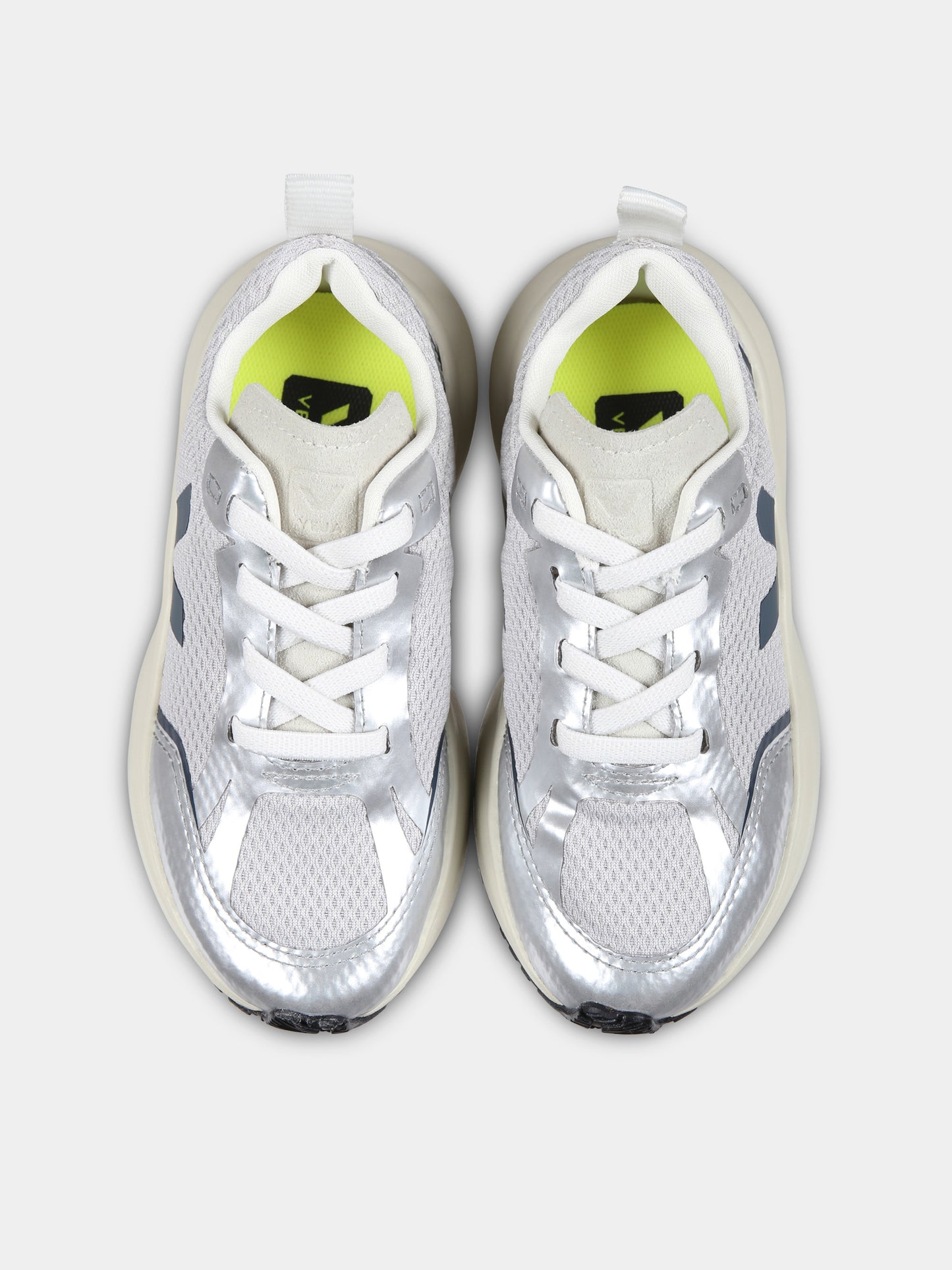 Sneakers grigie per bambino con logo