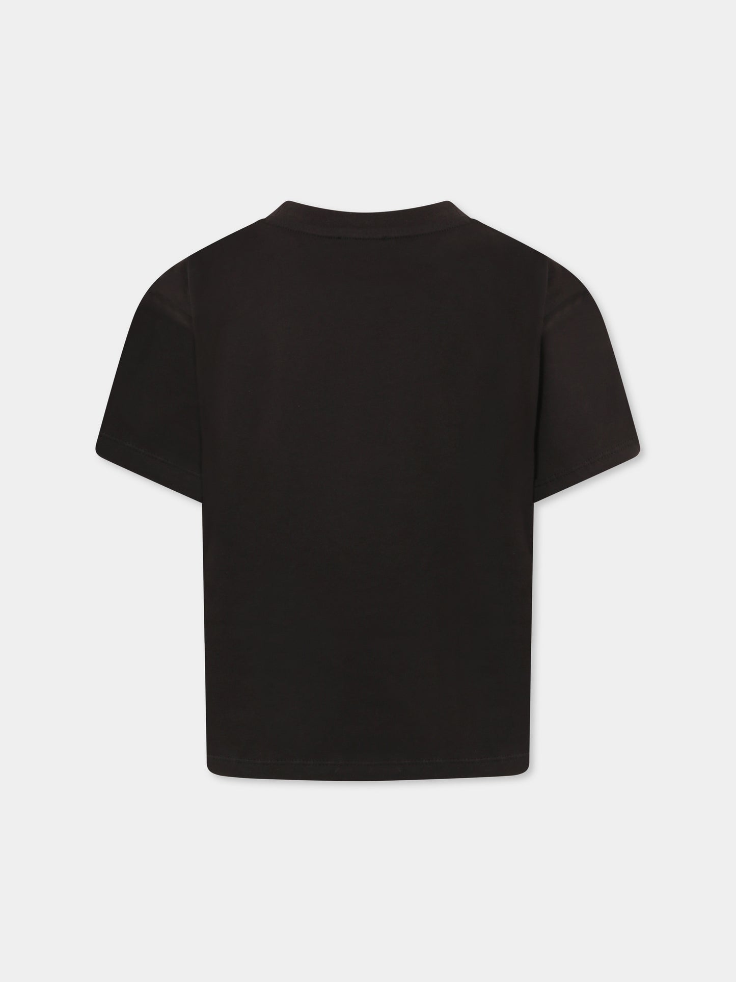 T-shirt grigia per bambini con Lucky Tiger,Kenzo Kids,K61137 095