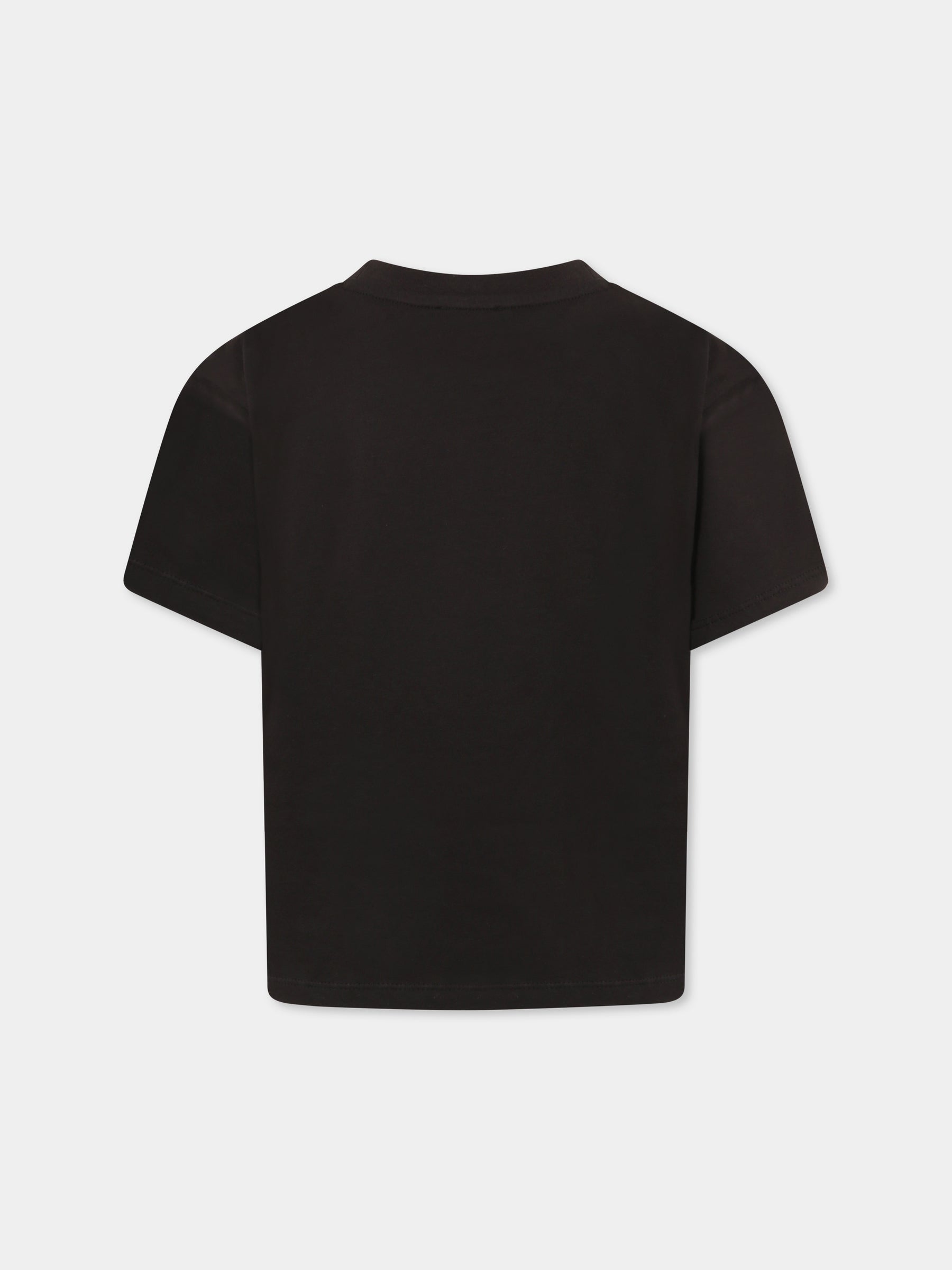 T-shirt grigia per bambini con Lucky Tiger,Kenzo Kids,K61137 095