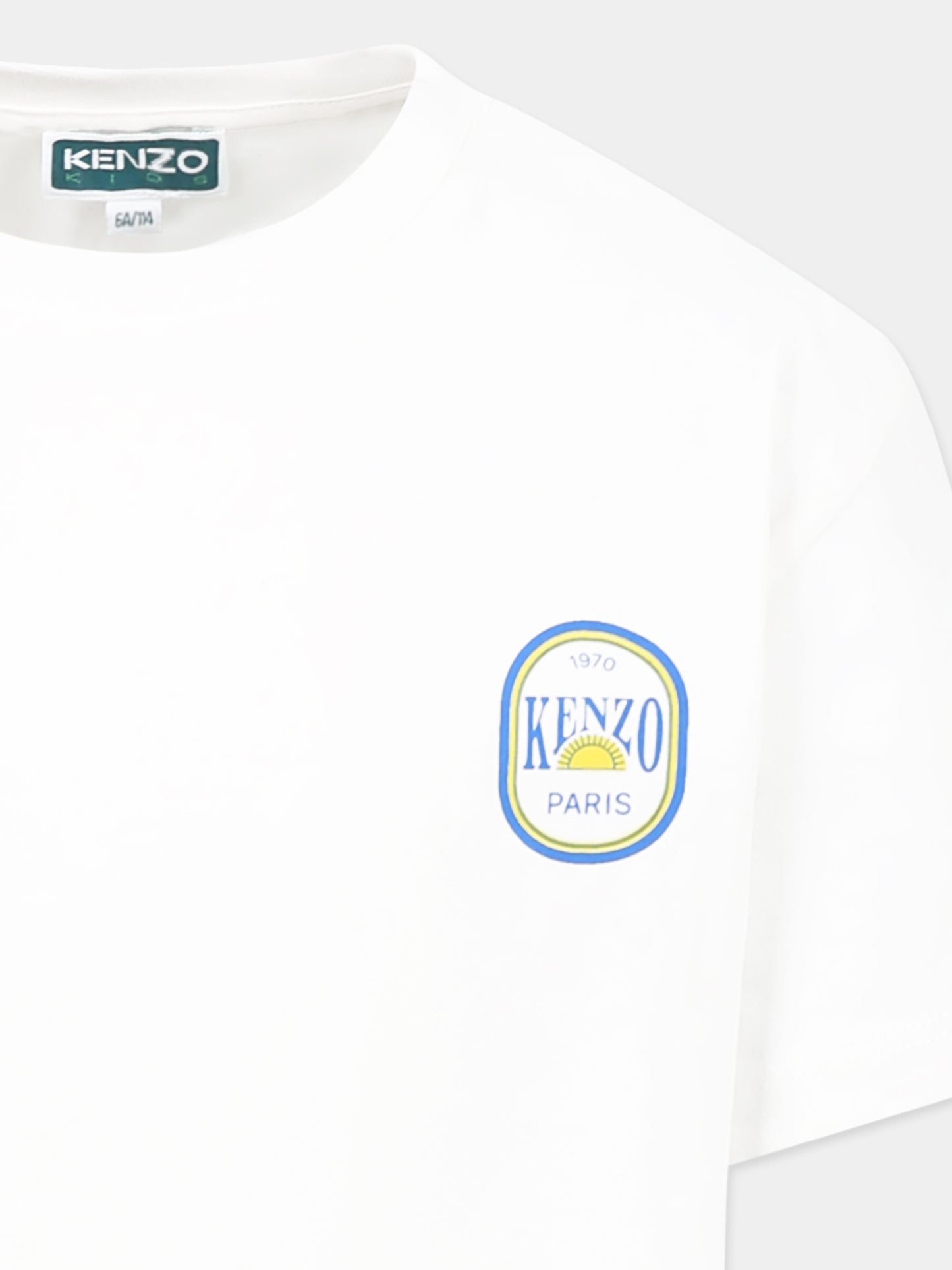 T-shirt bianca per bambino con stampa Fruits Stickers