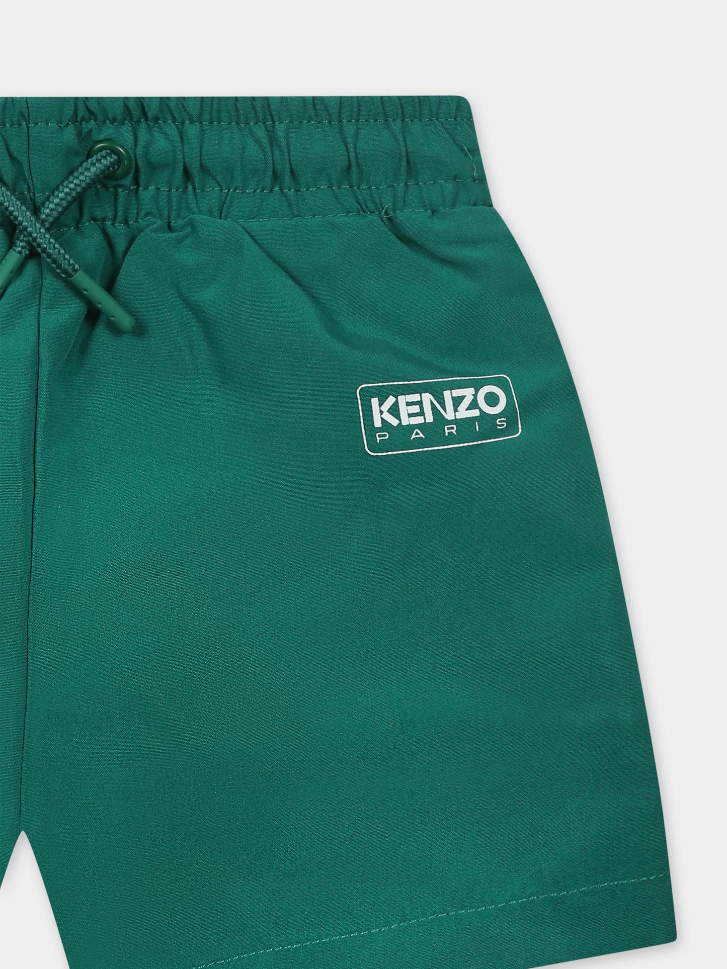 Boxer mare verde per neonato con logo