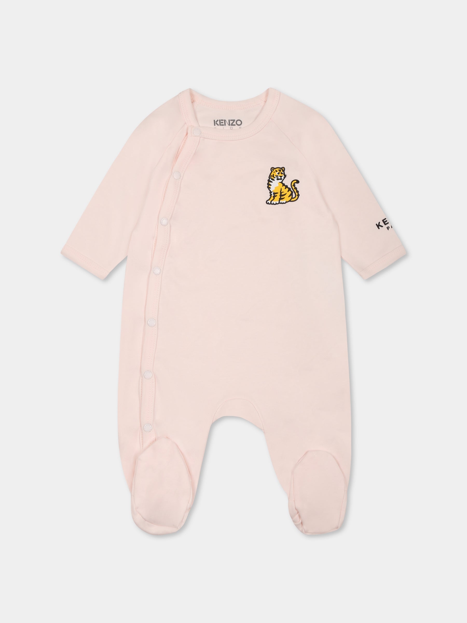 Set tutine rosa per neonata con tigre Kotora,Kenzo Kids,K60869 47R