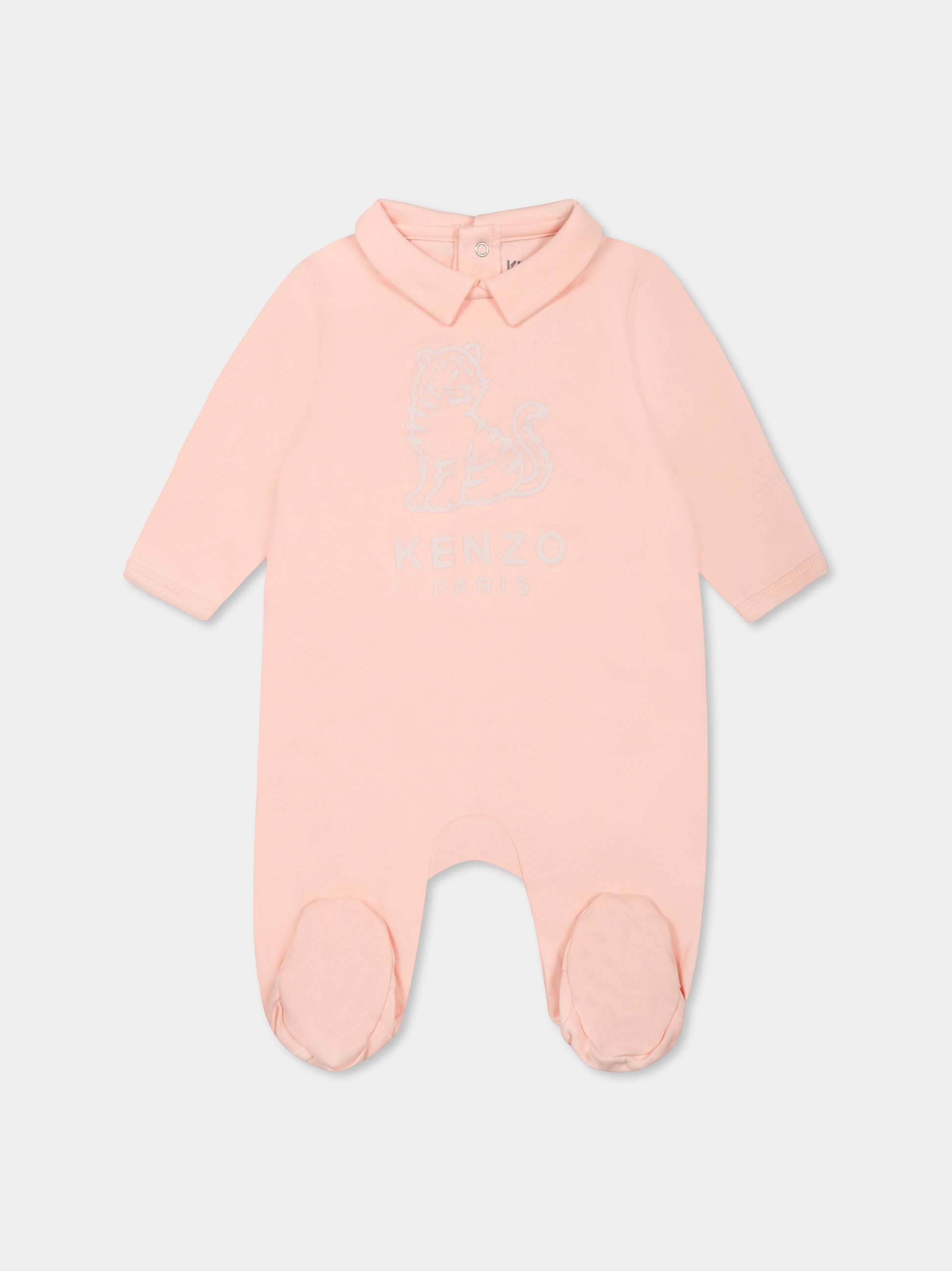 Set tutine rosa per neonata con tigre Kotora,Kenzo Kids,K60869 47R