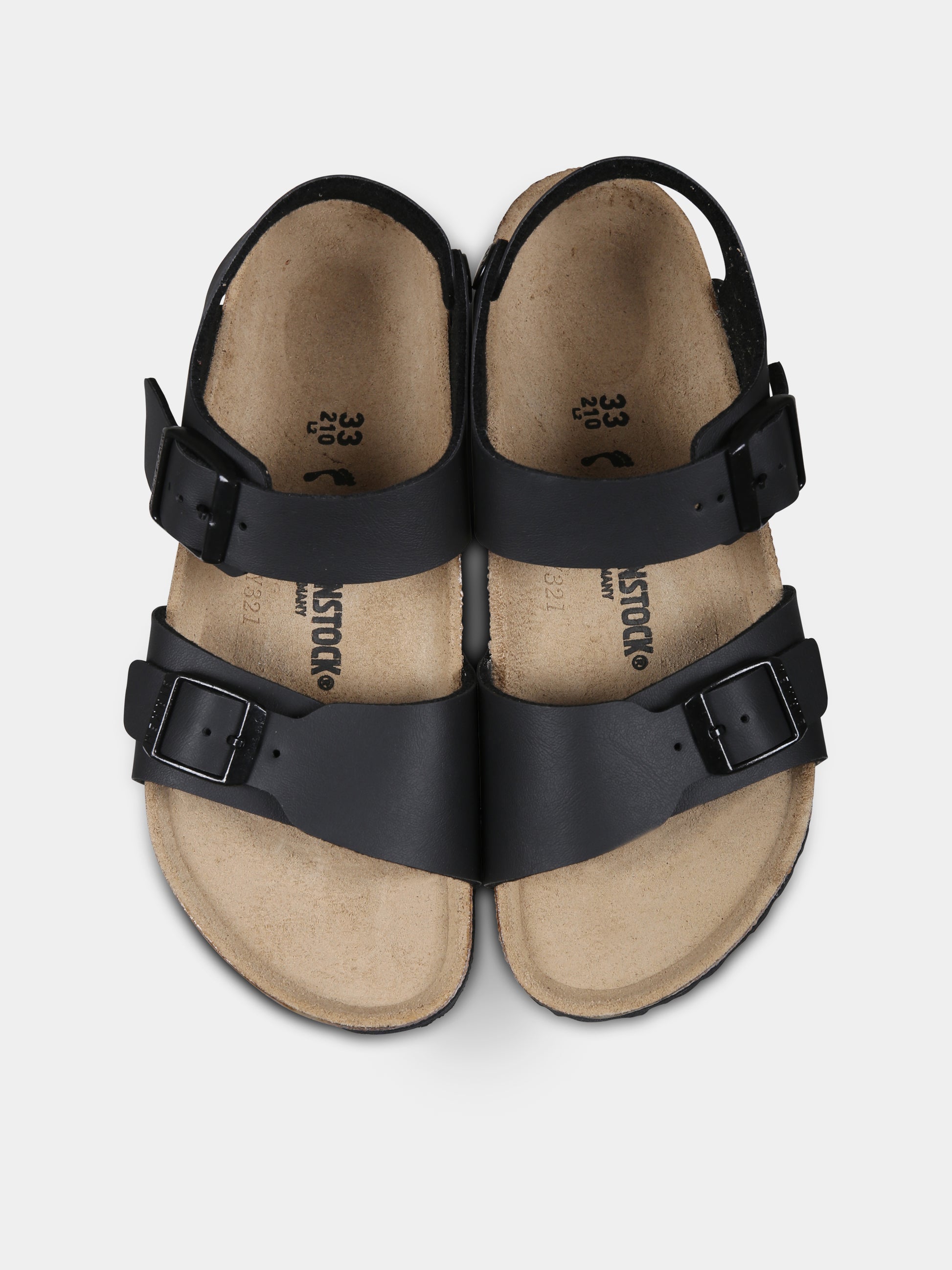 Sandali neri New York per bambino,Birkenstock,187603 NEW YORK