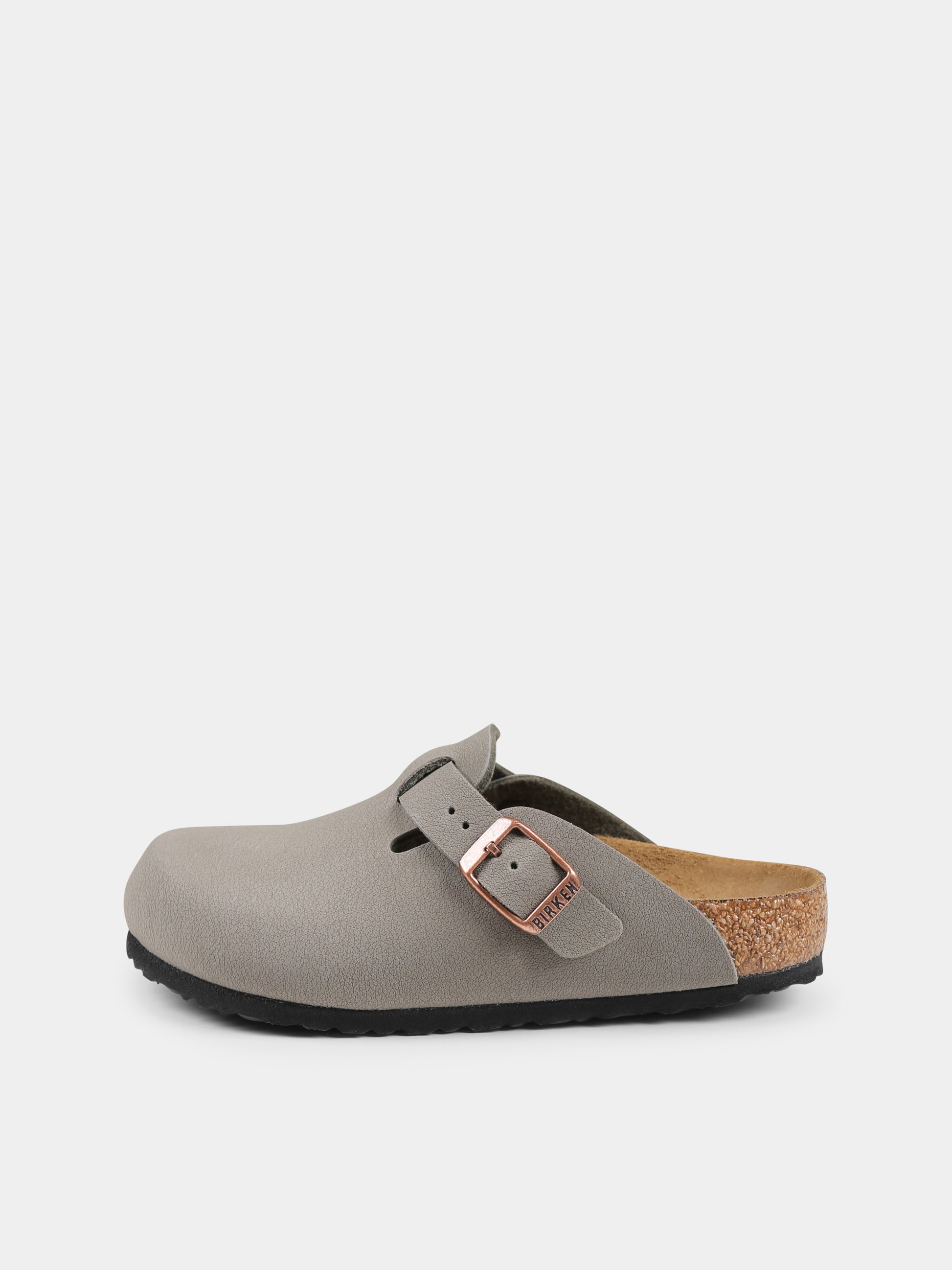 Sabot verdi Boston Kids per bambini con logo nero,Birkenstock,1029357 BOSTON