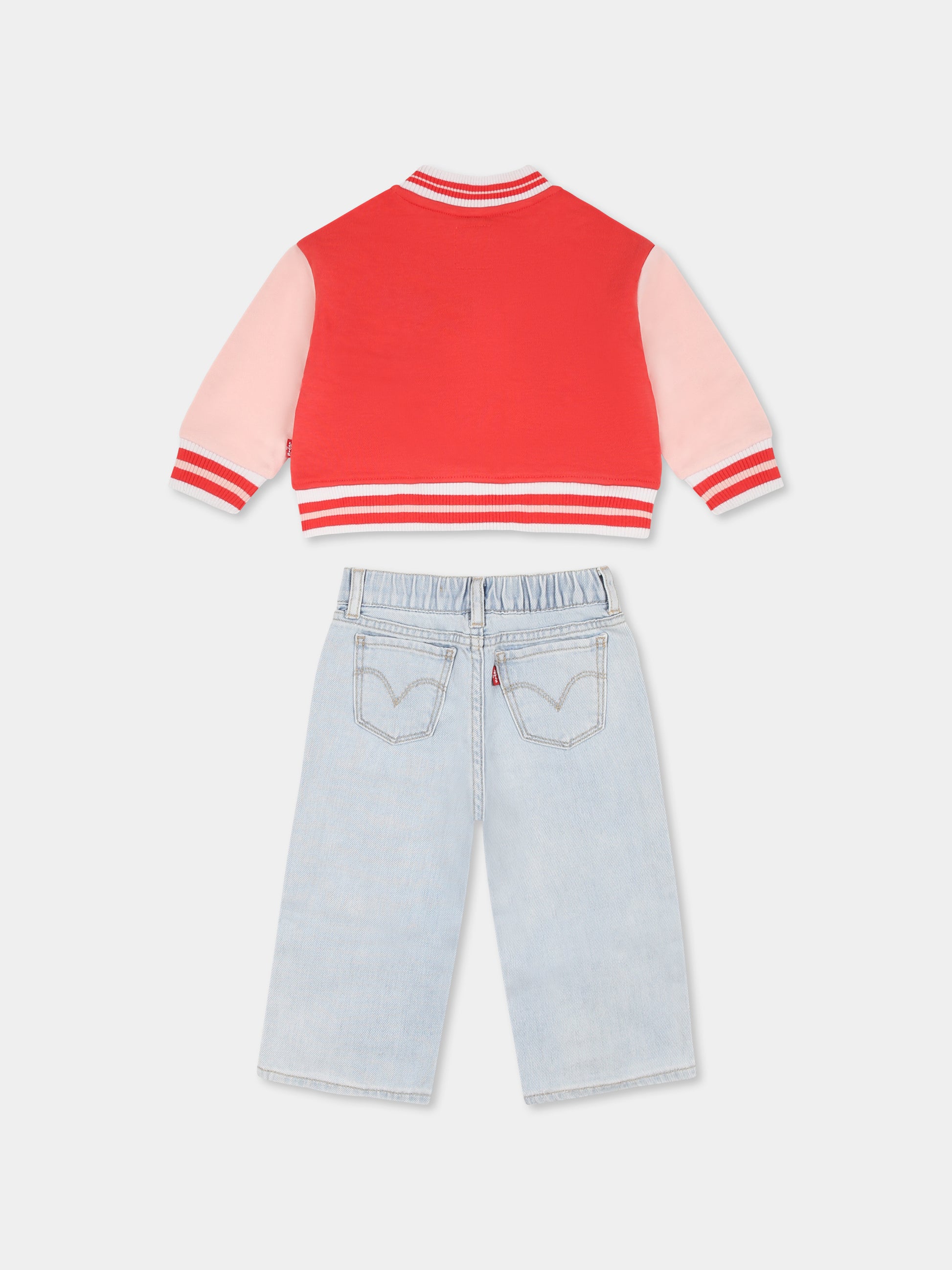 Completo multicolor per neonata con logo e fiore,Levi's Kids,M259 R1Q